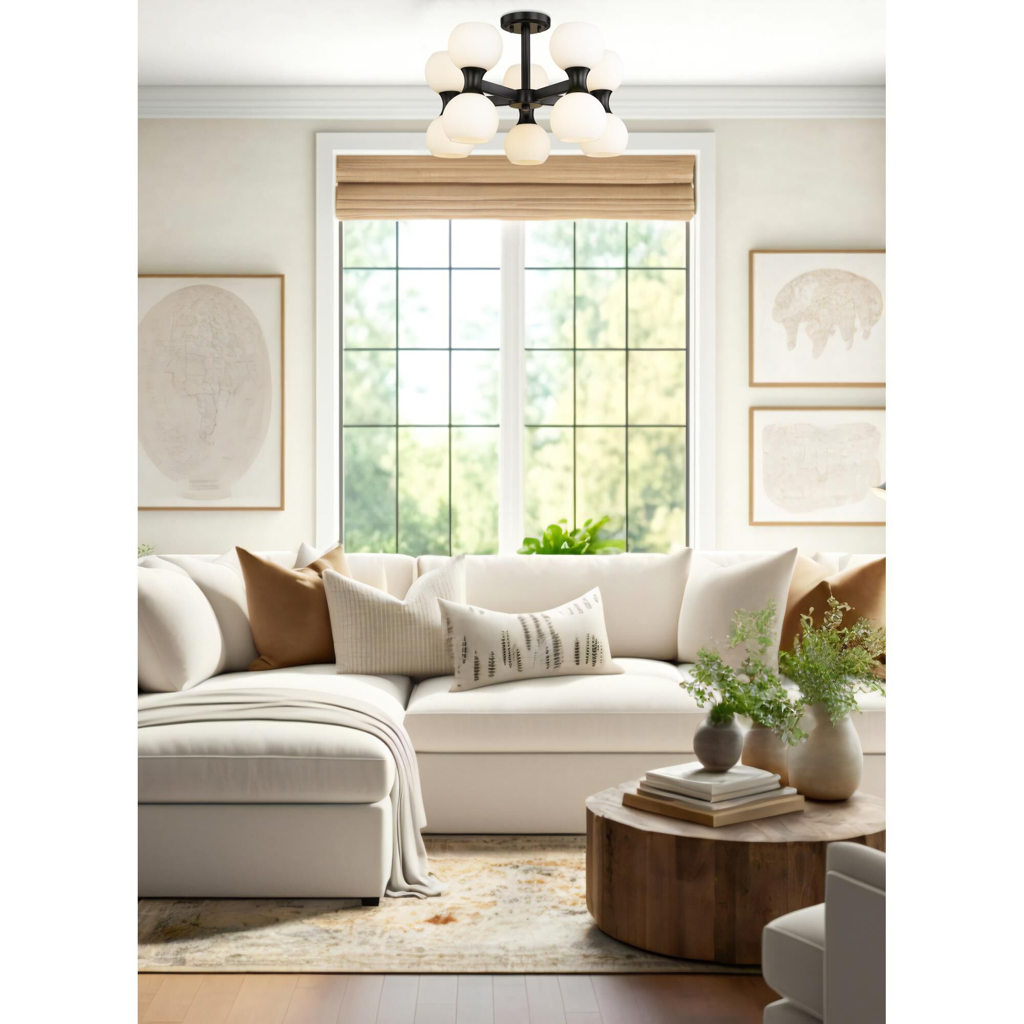 Artemis 21 Inch 10 Light Semi Flush Mount by Z-Lite