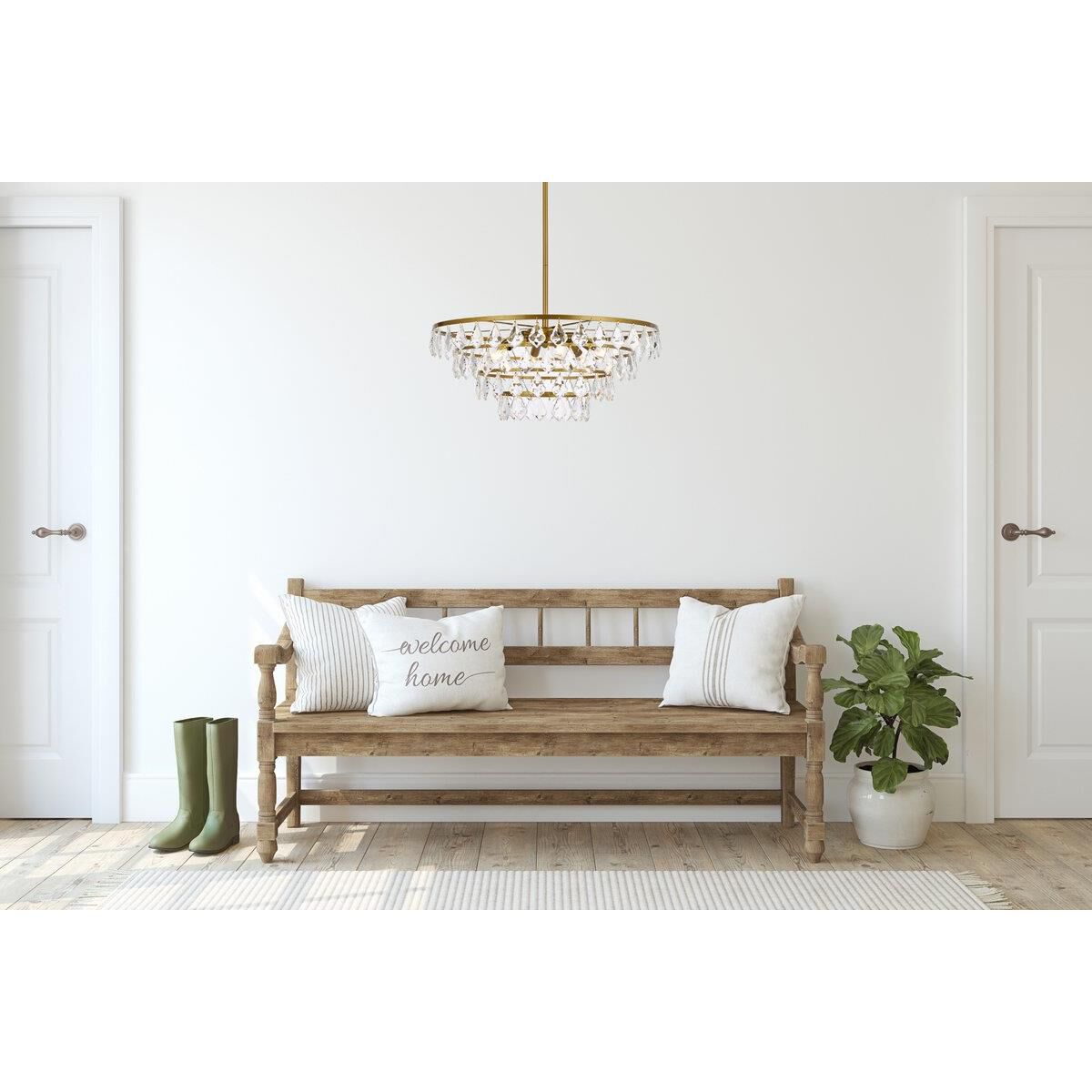 Ella 24 Inch Large Pendant by Elegant Lighting