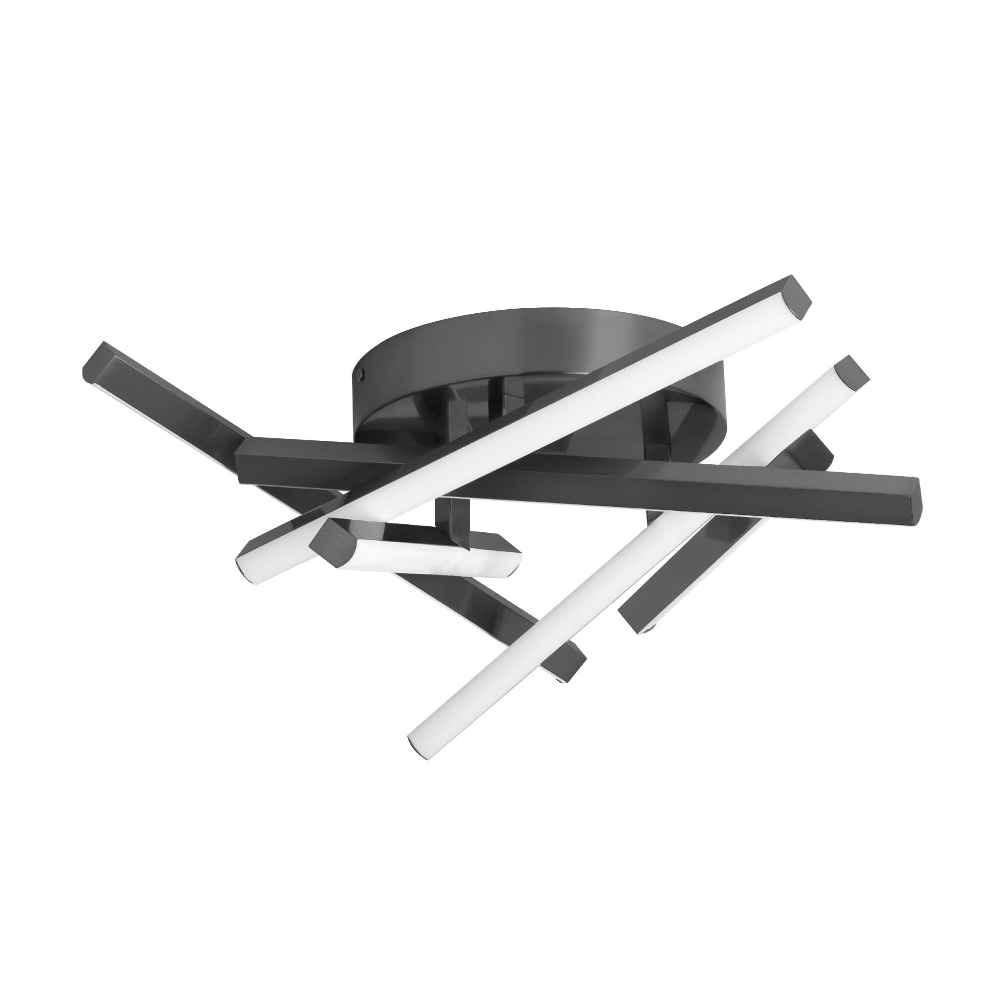 Shown in Matte Black finish and White shade