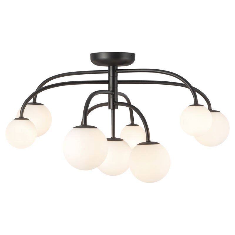 Elisa Carlucci Fiona 33 Inch Semi Flush Mount by Alora Mood