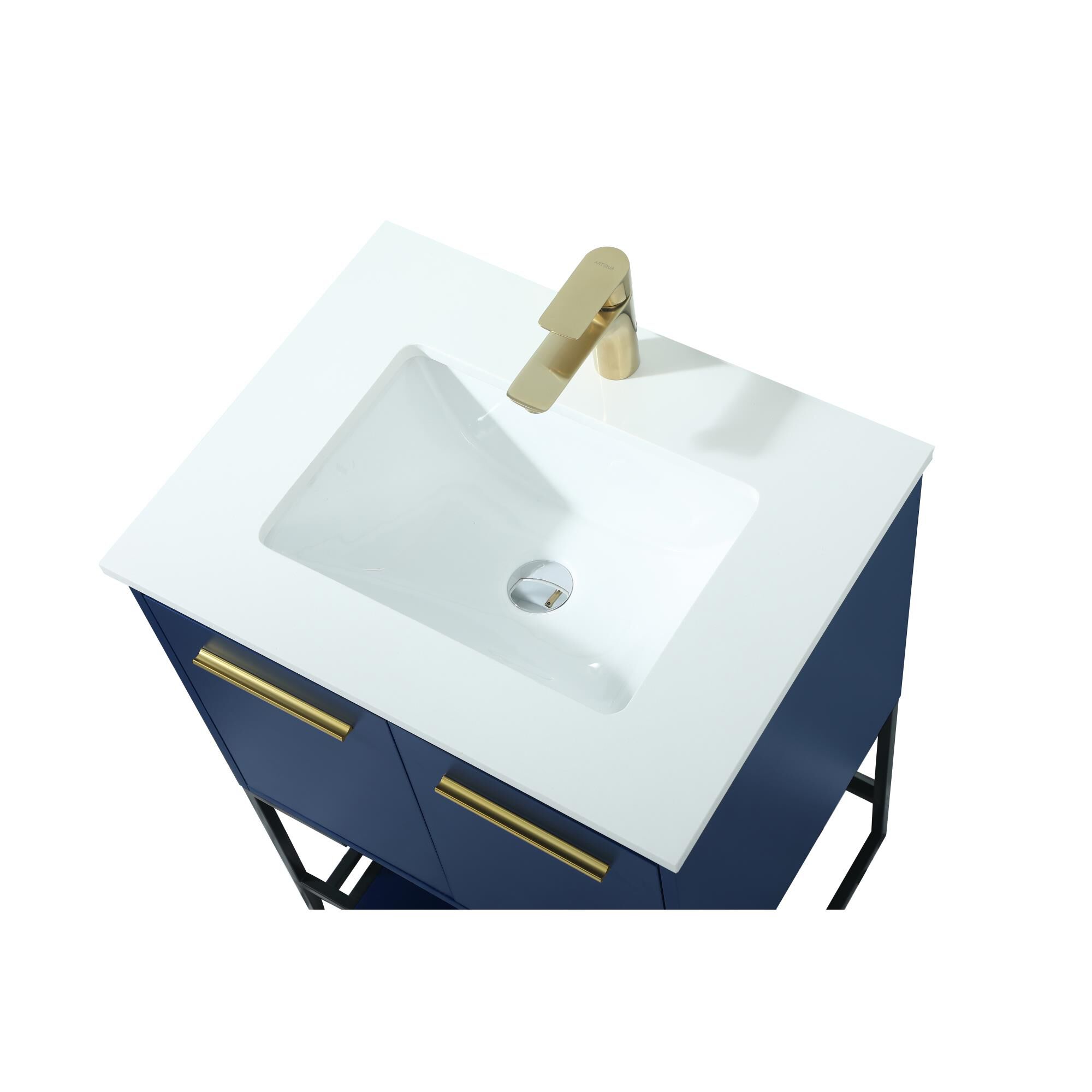 Shown in Blue finish