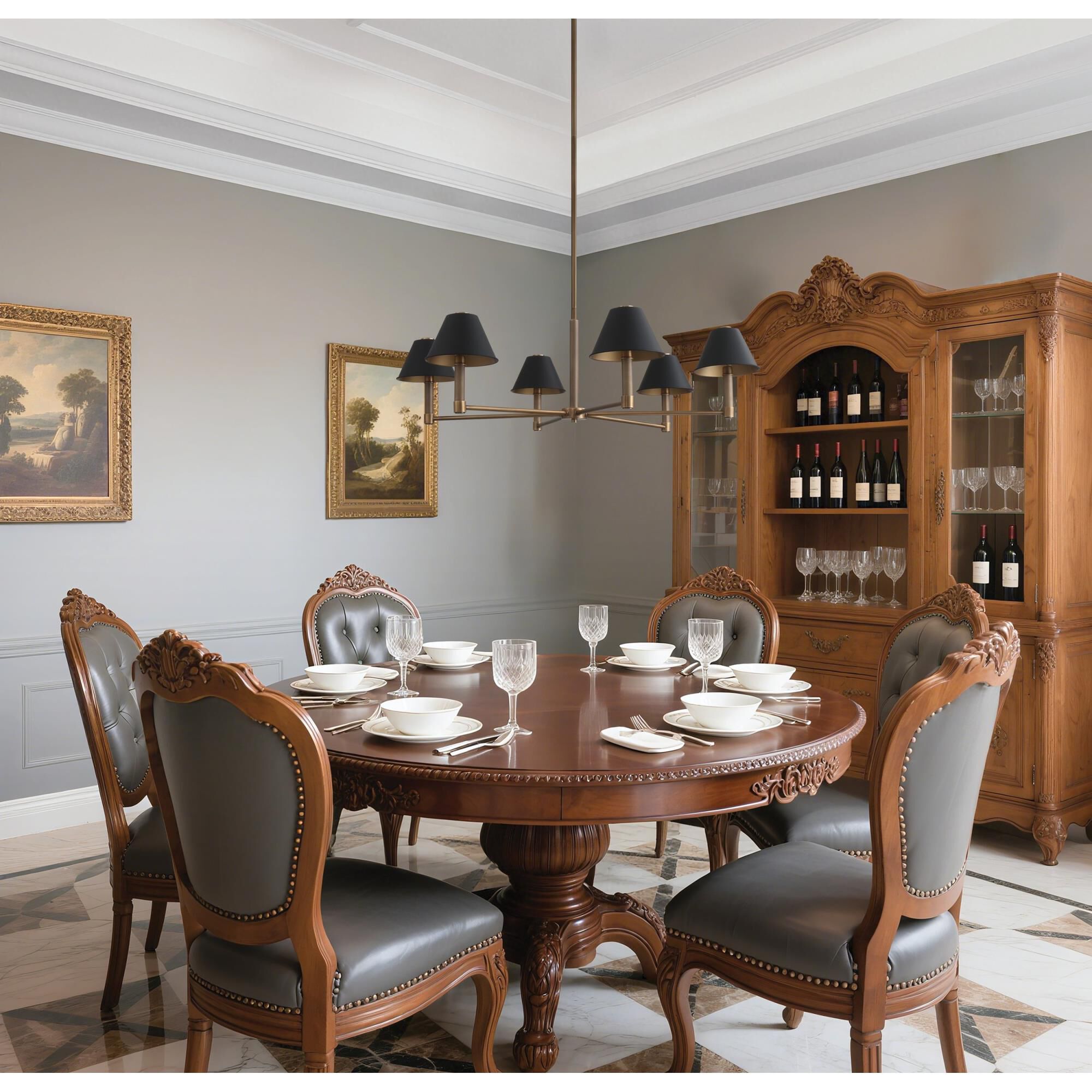 Mcgill 40 Inch Chandelier by Eglo Lighting