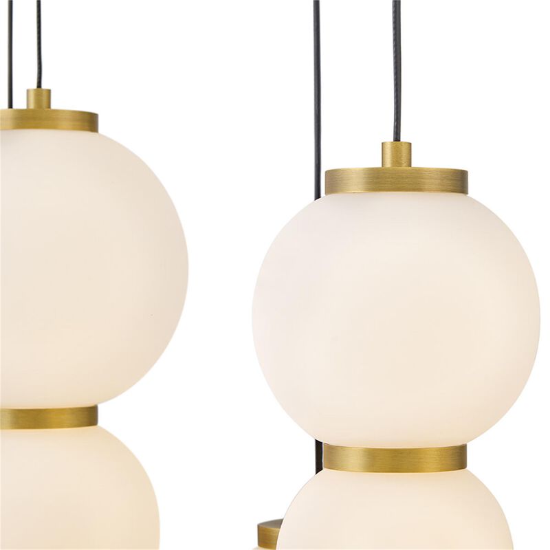 Trigo Medium Linear Chandelier by Hinkley