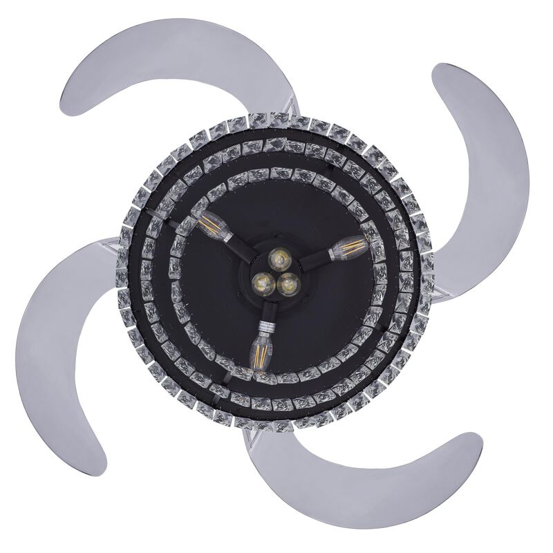 Veil 48 Inch Ceiling Fan with Light Kit by Beacon Lighting