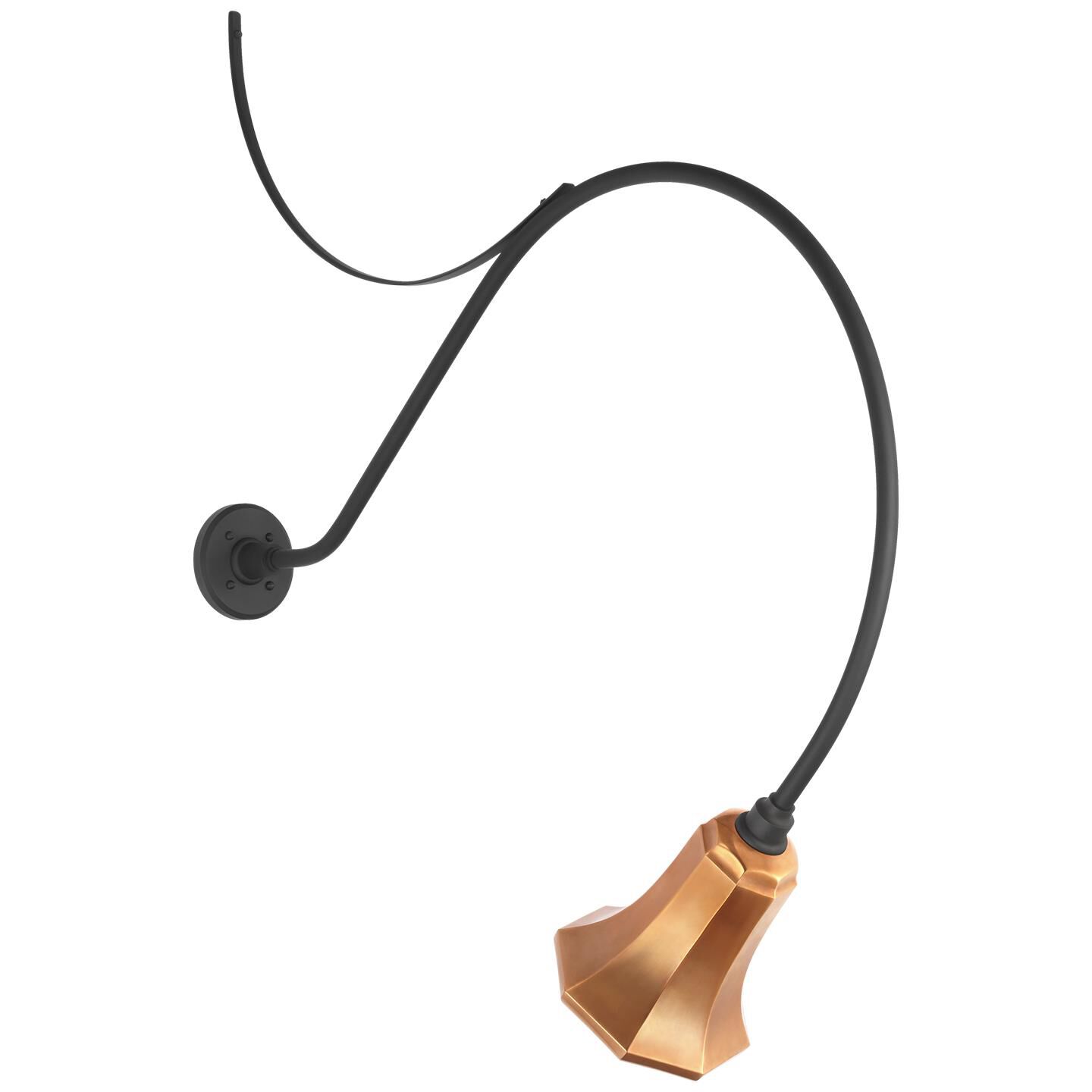 Shown in Matte Black finish and Copper shade