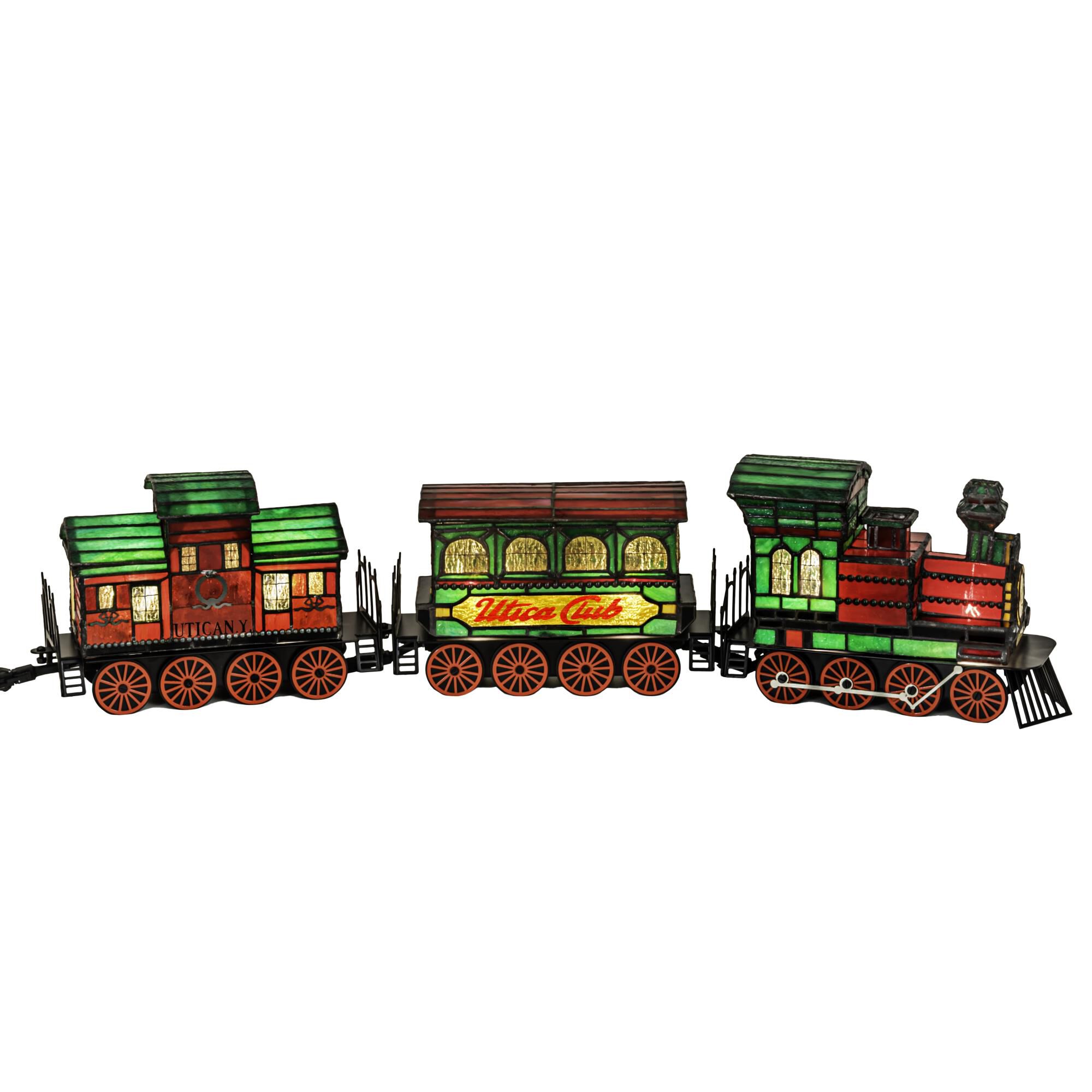 Tiffany Train Sculpture by Meyda Lighting