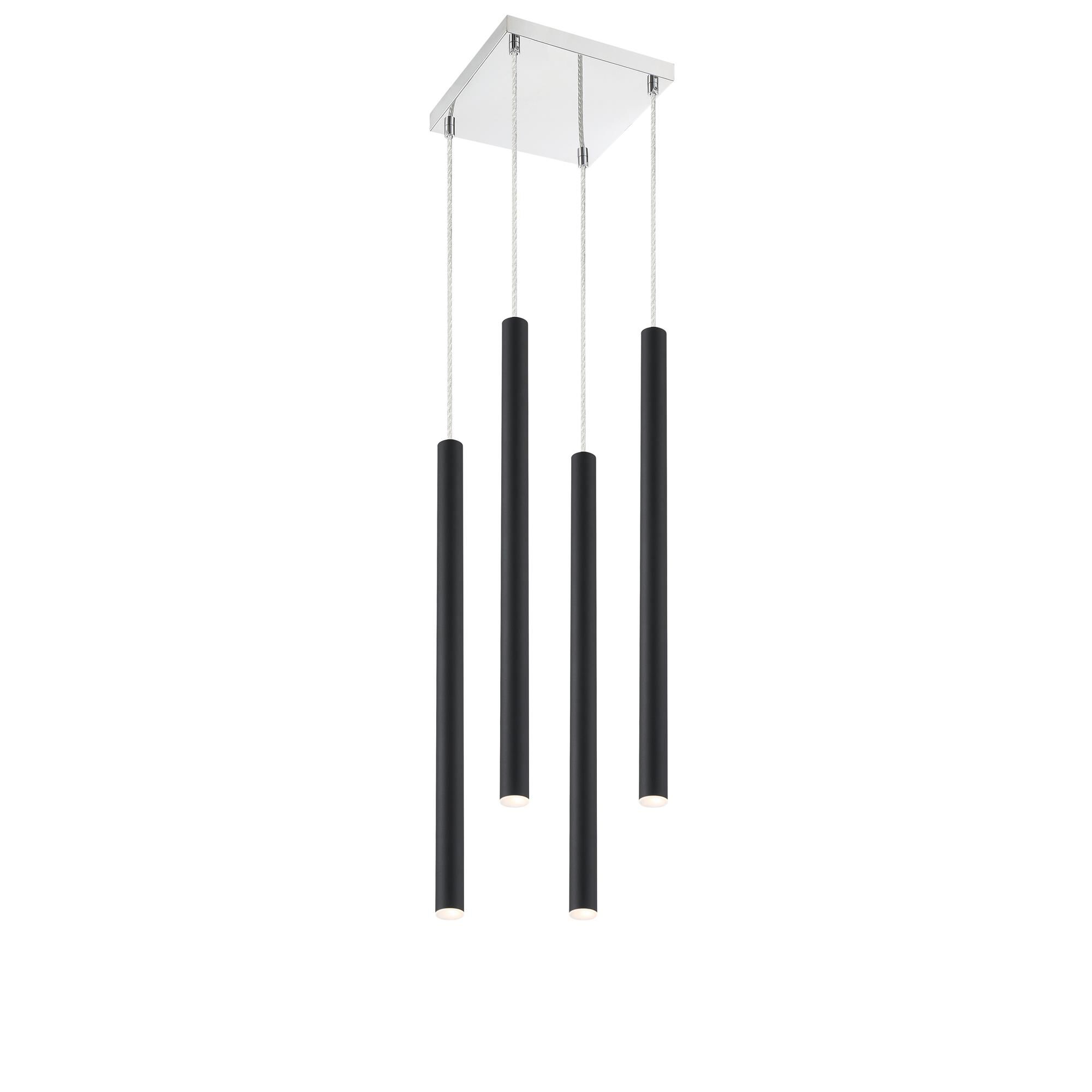 Shown in Chrome finish and Steel glass and Steel shade
