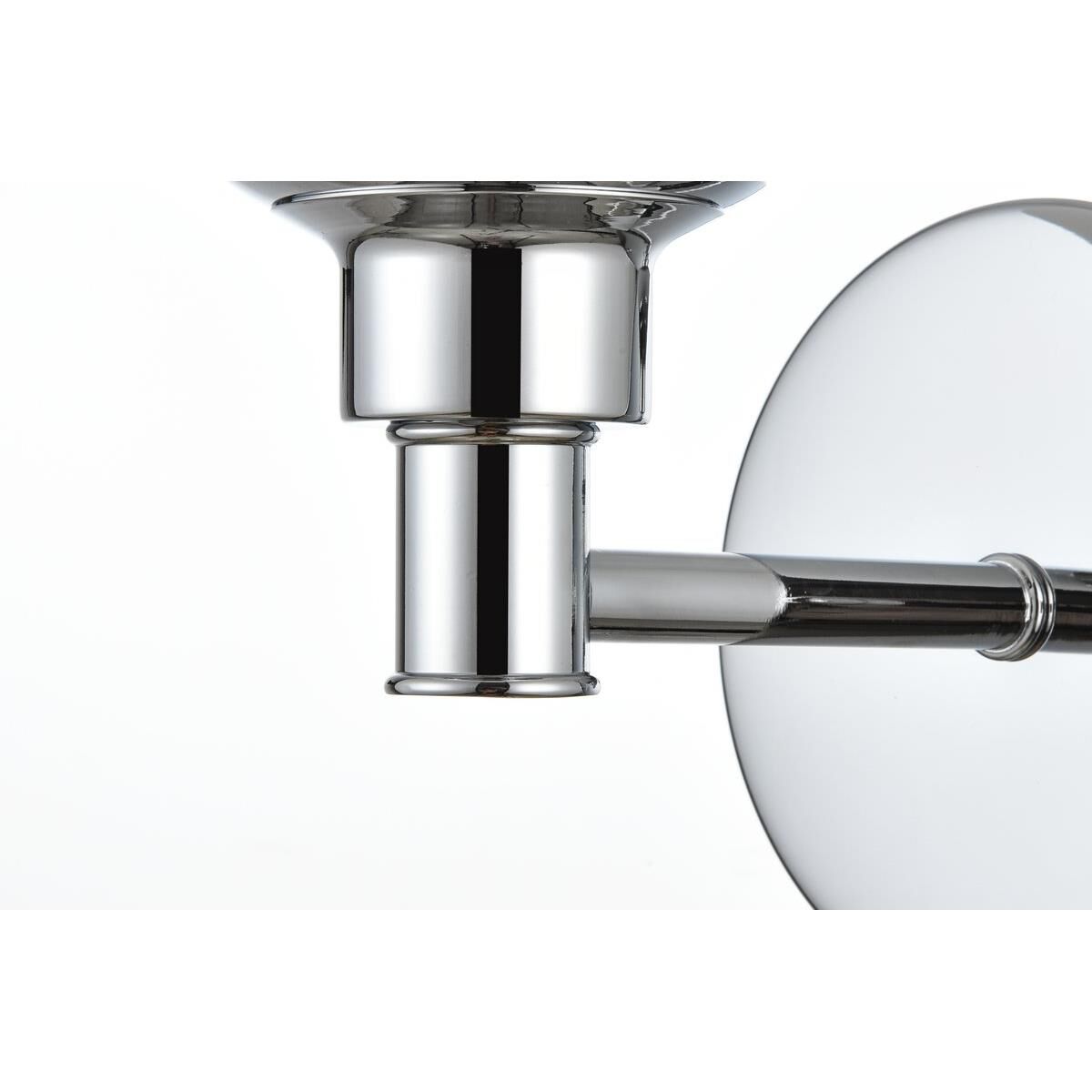 Shown in Chrome  finish and Frosted White glass