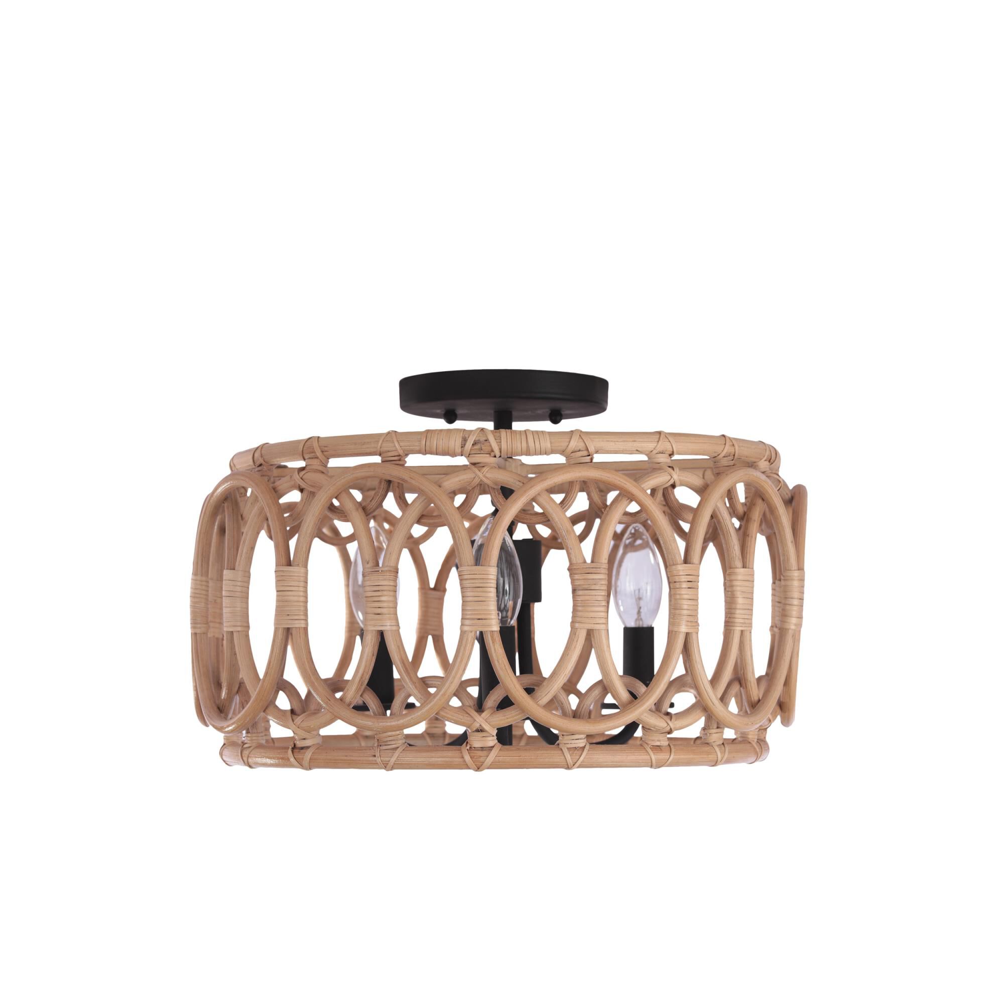 Tablas 16 Inch 3 Light Semi Flush Mount by Kalco Lighting