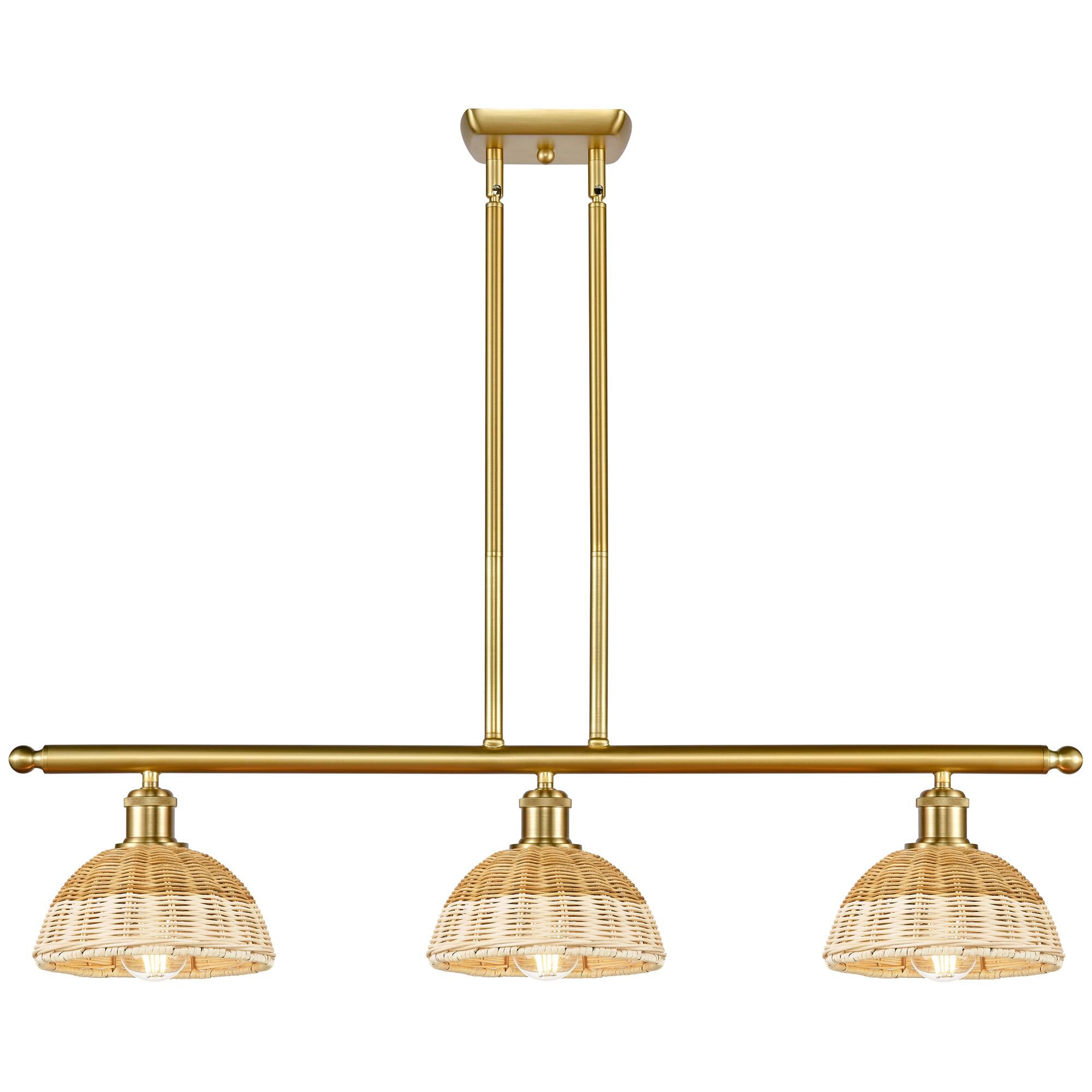 Shown in Satin Gold finish and Natural shade