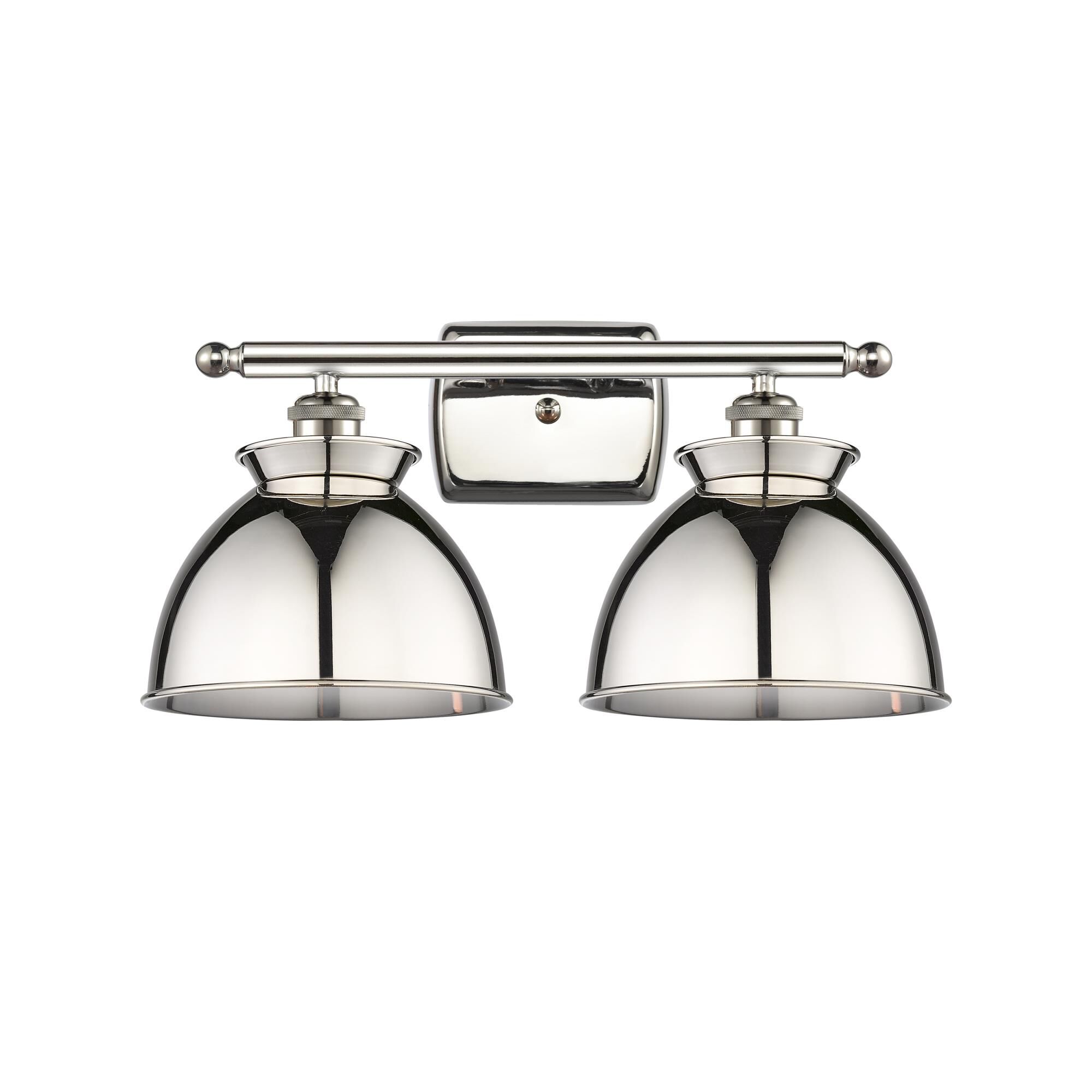 Shown in Polished Nickel finish and Polished Nickel shade