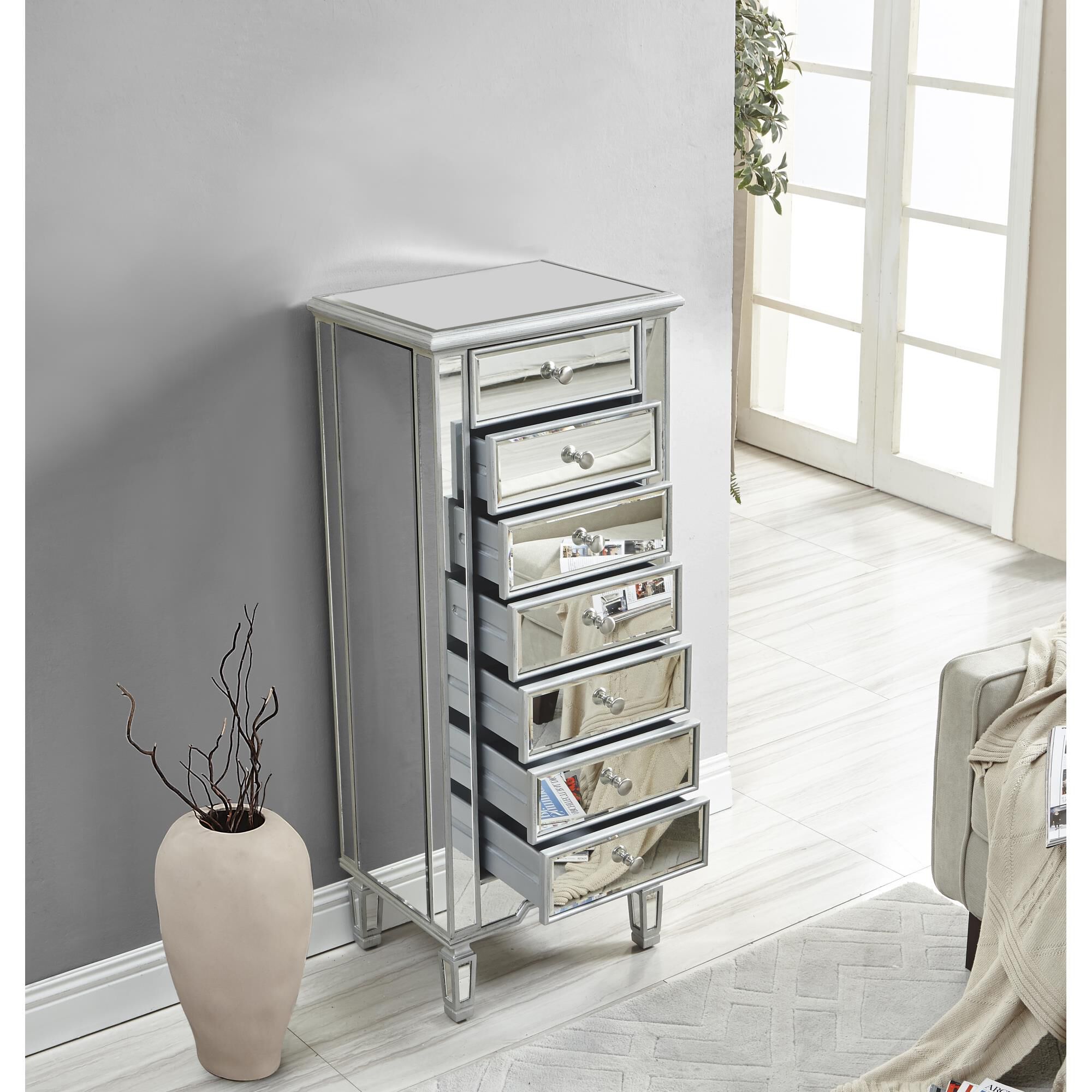 Shown in Antique Silver finish