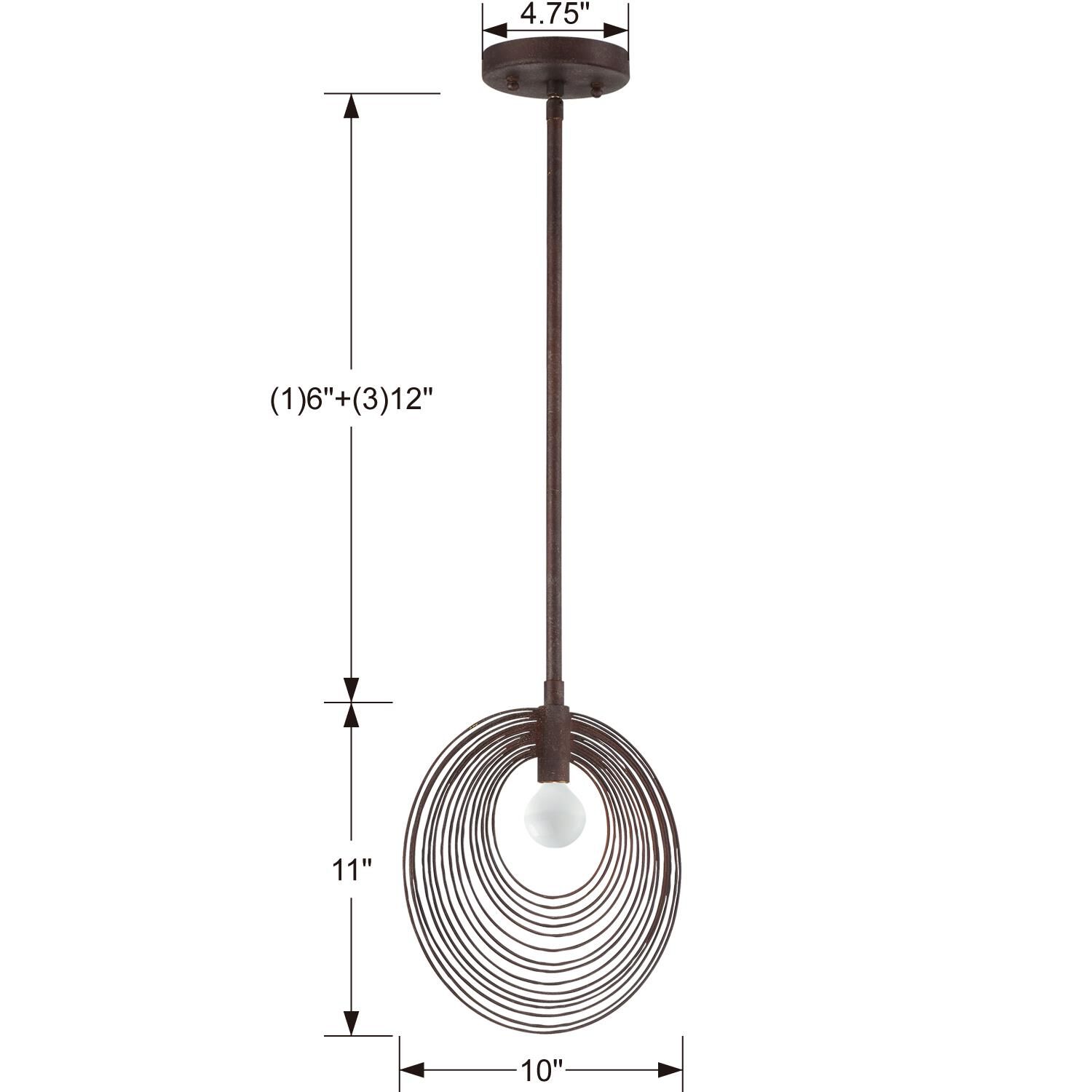 Crystorama Doral 10 Inch Large Pendant
