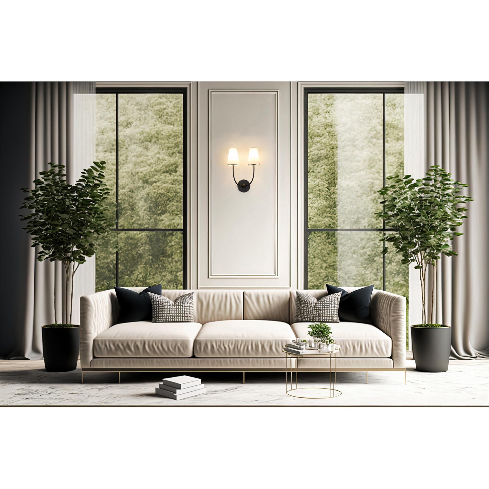 Shown in Matte Black finish and White glass