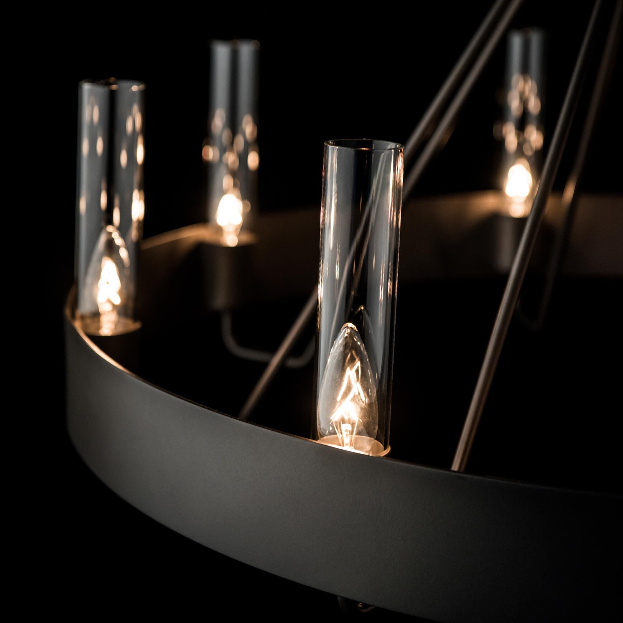 Banded Chandelier by Hubbardton Forge