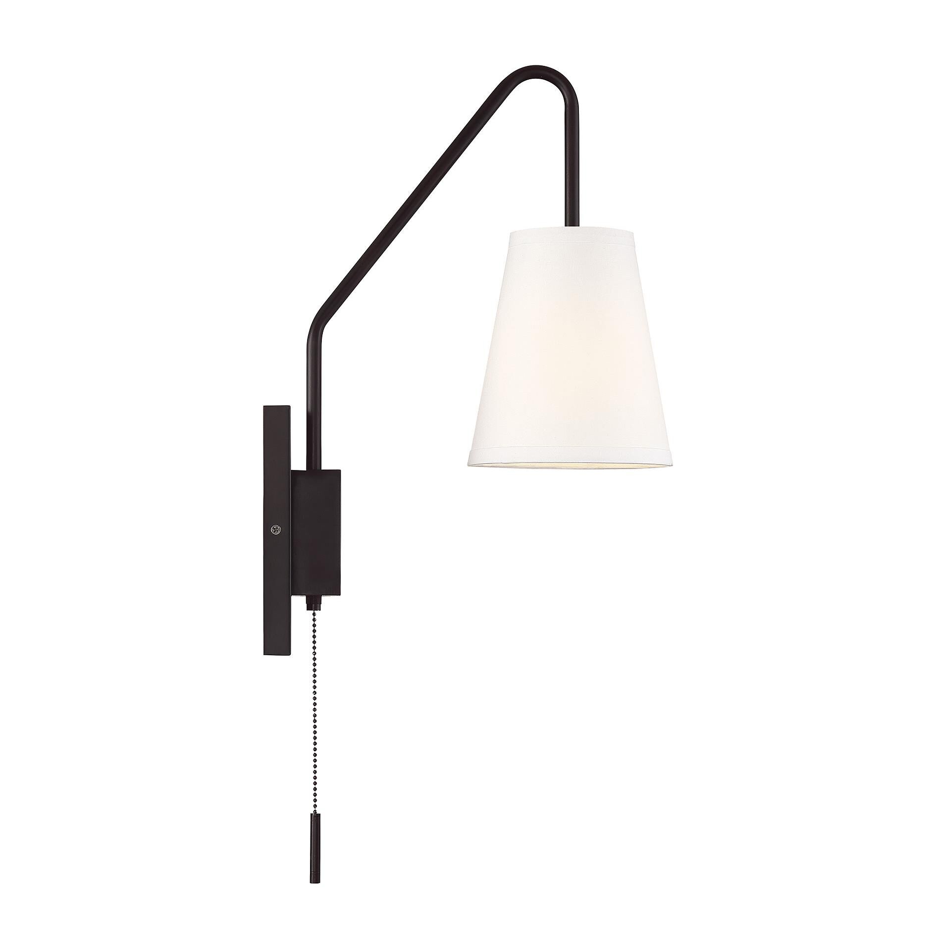 Shown in English Bronze finish and White shade