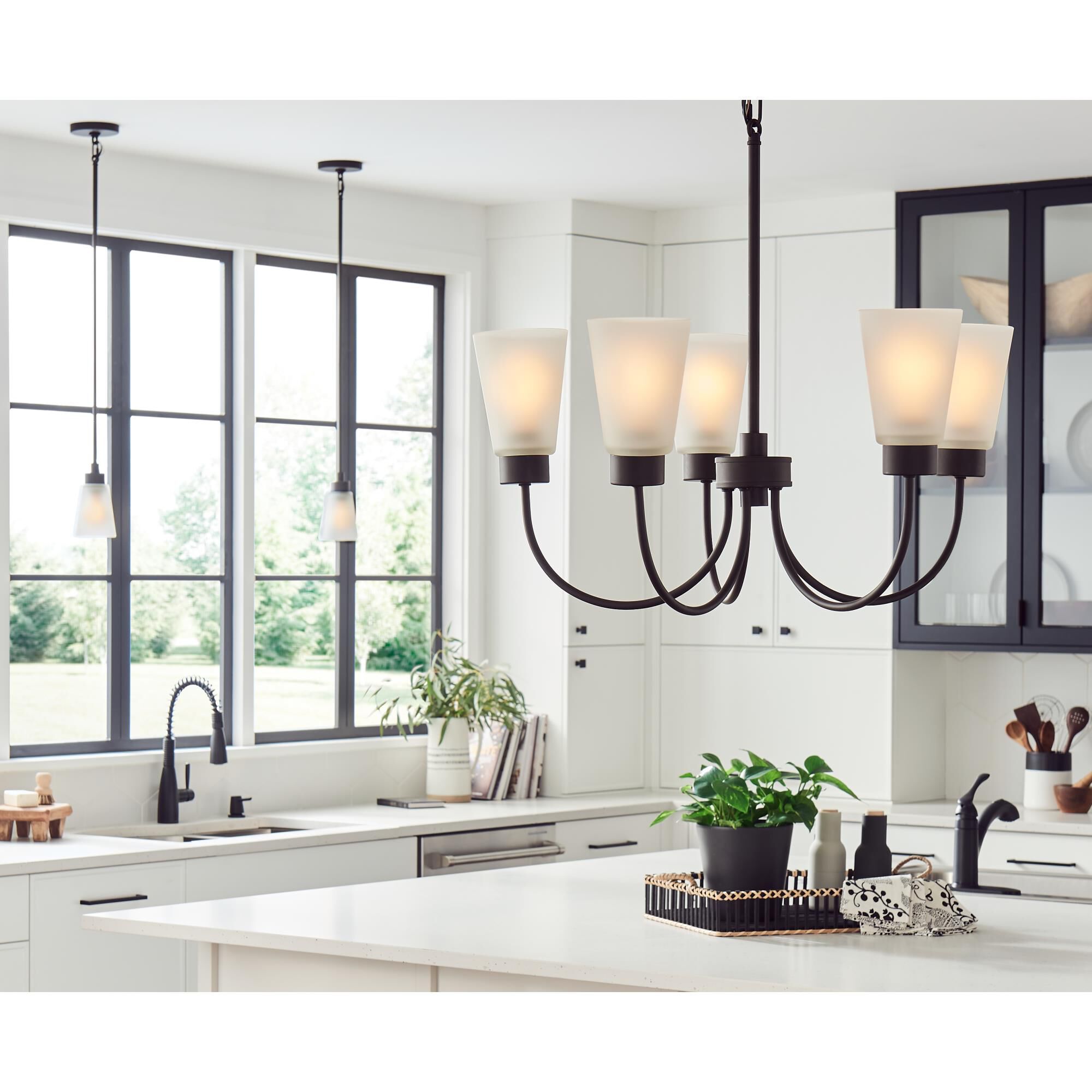 Erma 24 Inch 5 Light Mini Chandelier by Kichler Lighting