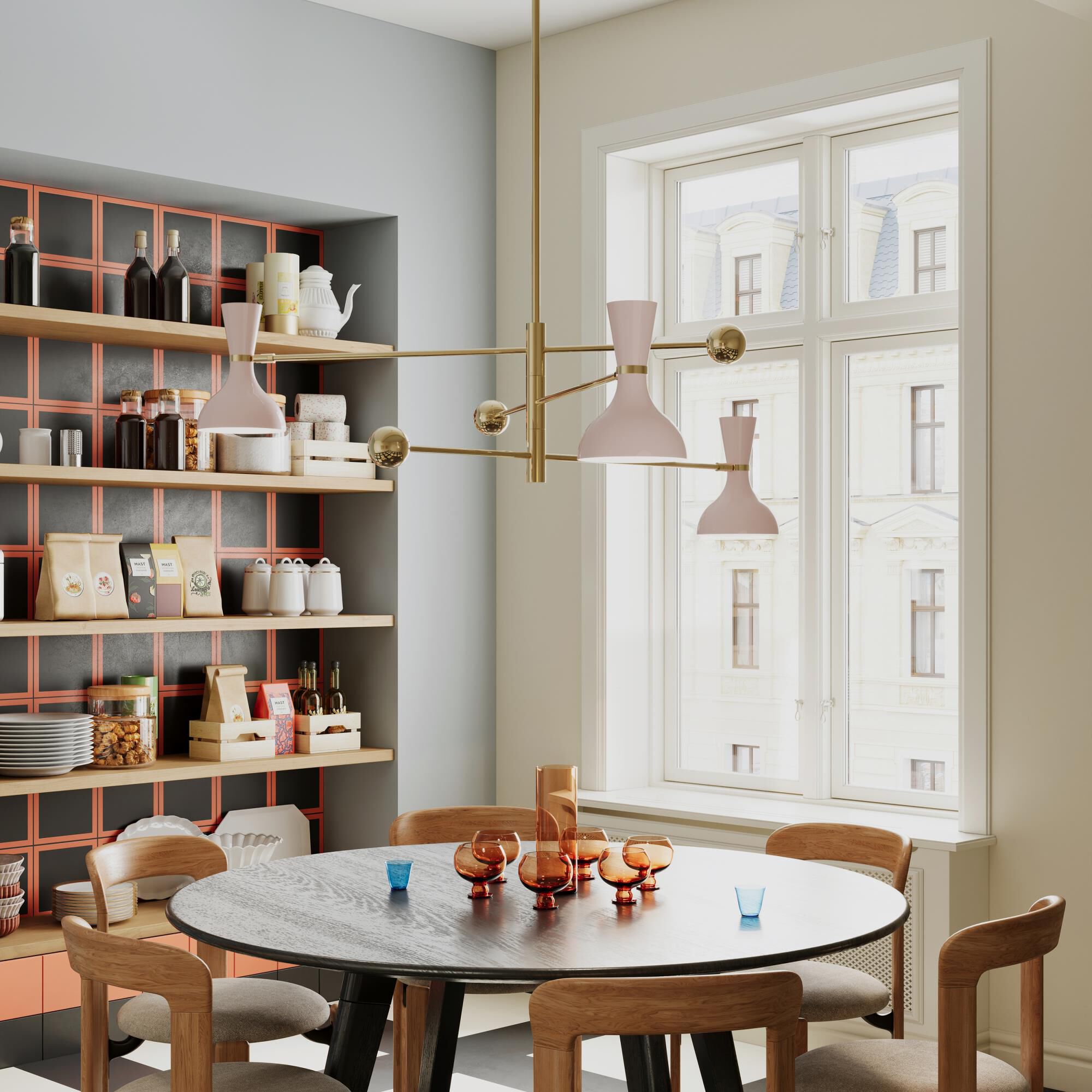 Clare 55 Inch Large Pendant by Robert Abbey