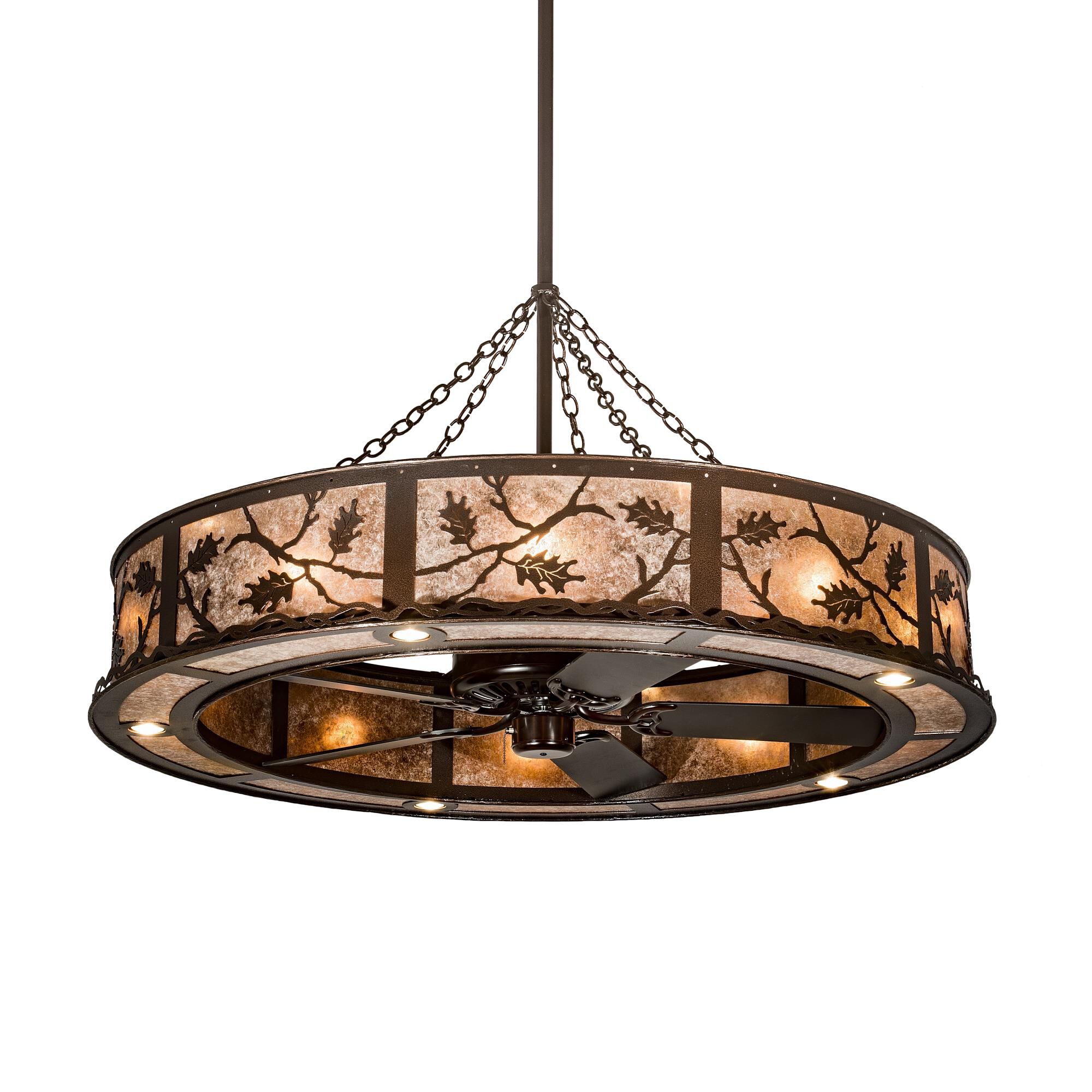 55 Inch Chandelier Ceiling Fan by Meyda Lighting