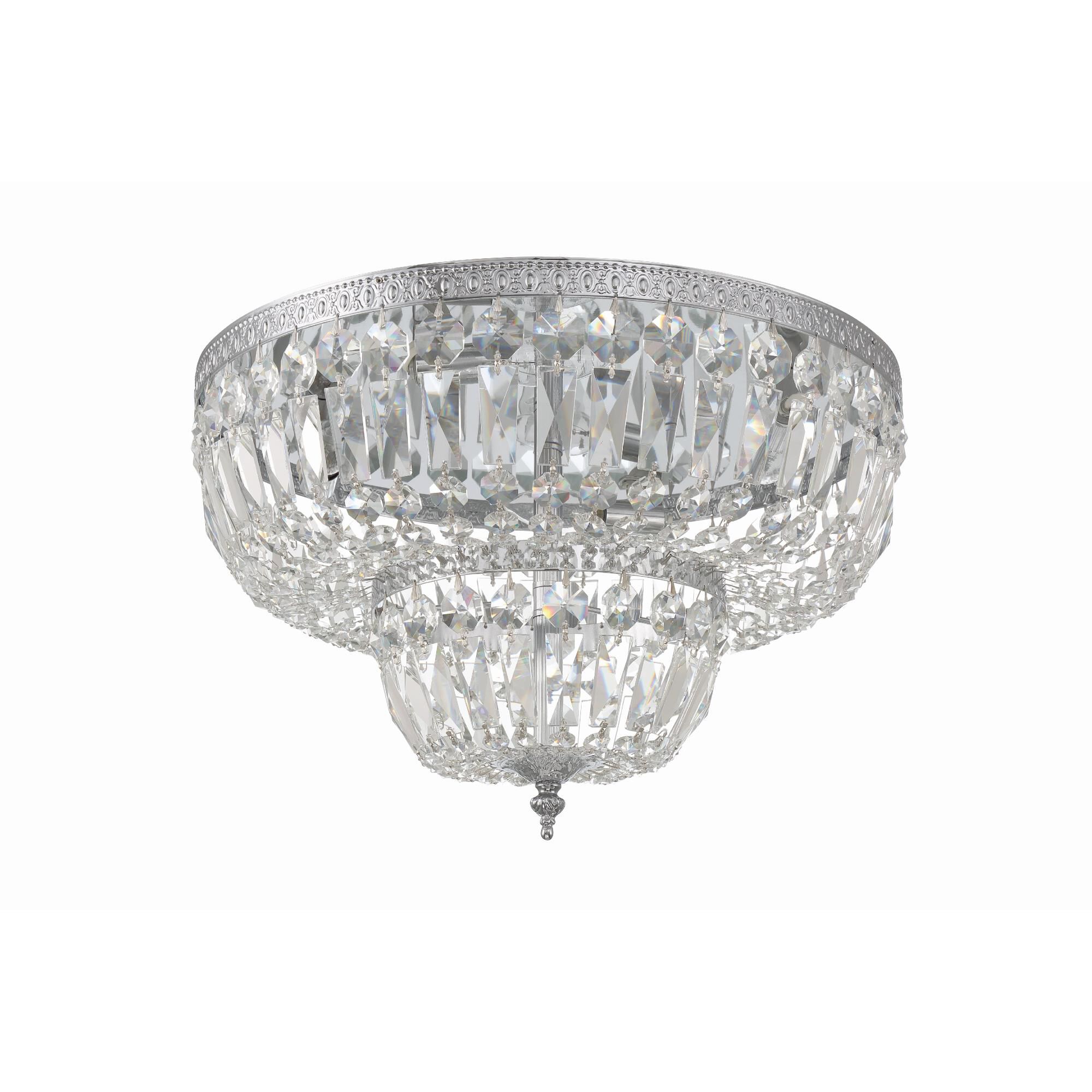 Ceiling Mount 18 Inch 4 Light Semi Flush Mount by Crystorama