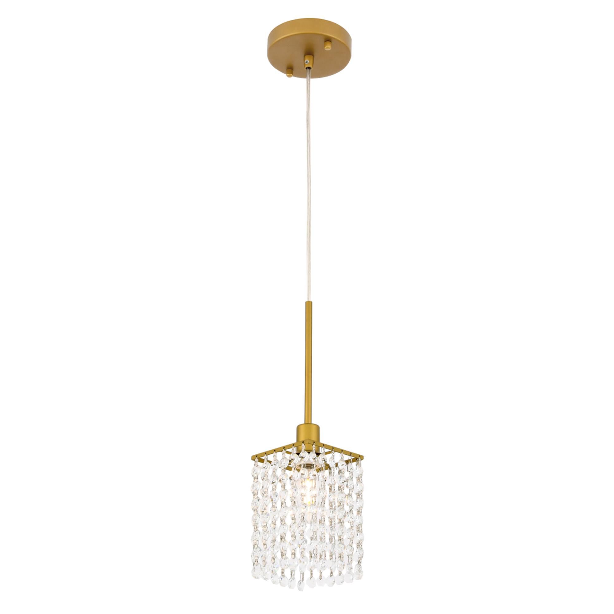 Shown in Brass finish and Clear Royal Cut crystal