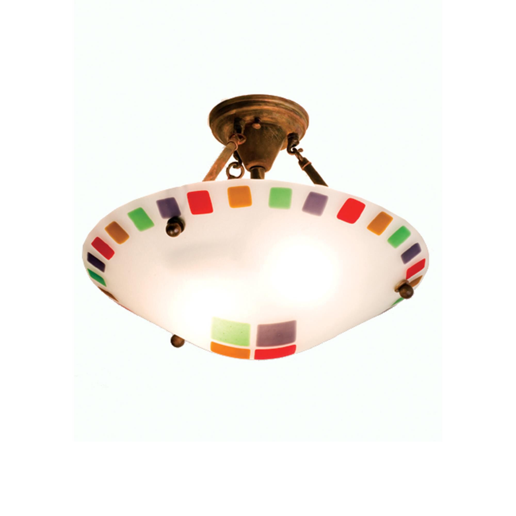 Psychedelic Baby 18 Inch 2 Light Semi Flush Mount by Meyda Lighting