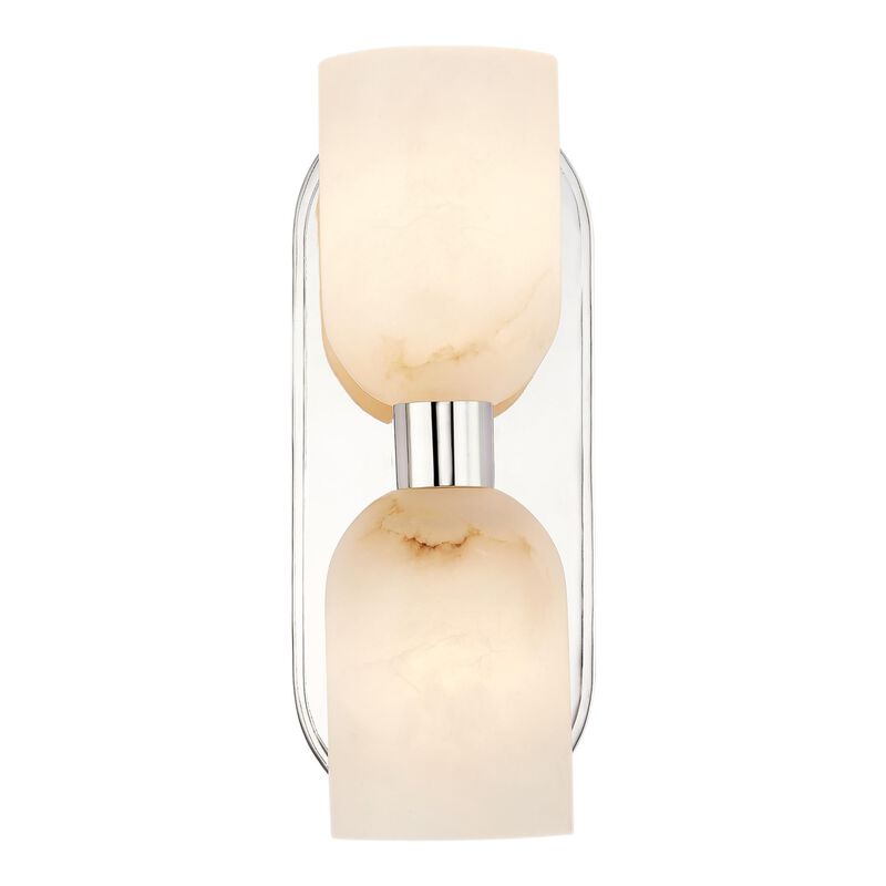 Elisa Carlucci Lucian 12 Inch 2 Light Wall Sconce by Alora Lighting