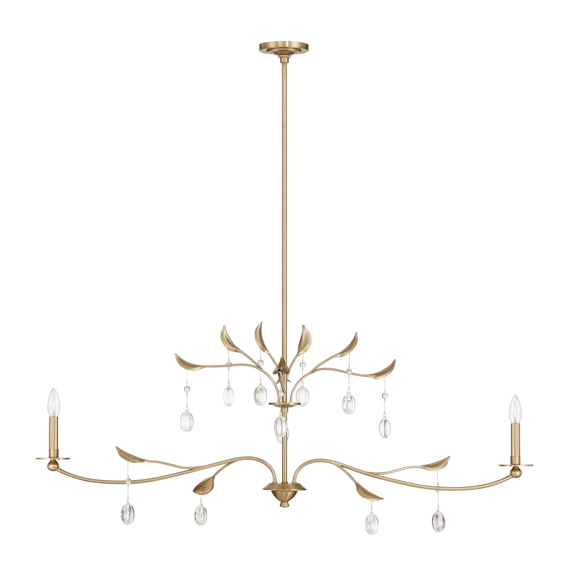 Shown in Champagne Gold finish and White shade