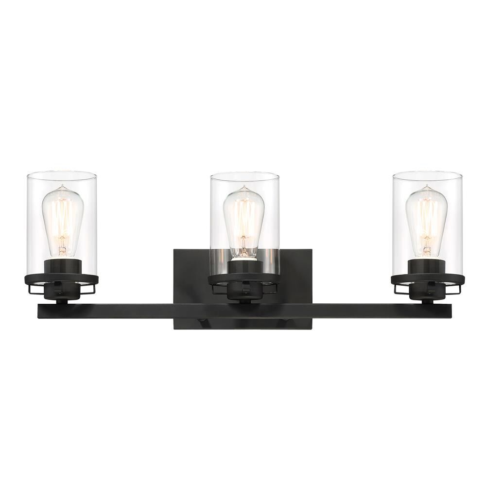 Shown in Black finish and Clear glass and Clear Glass shade