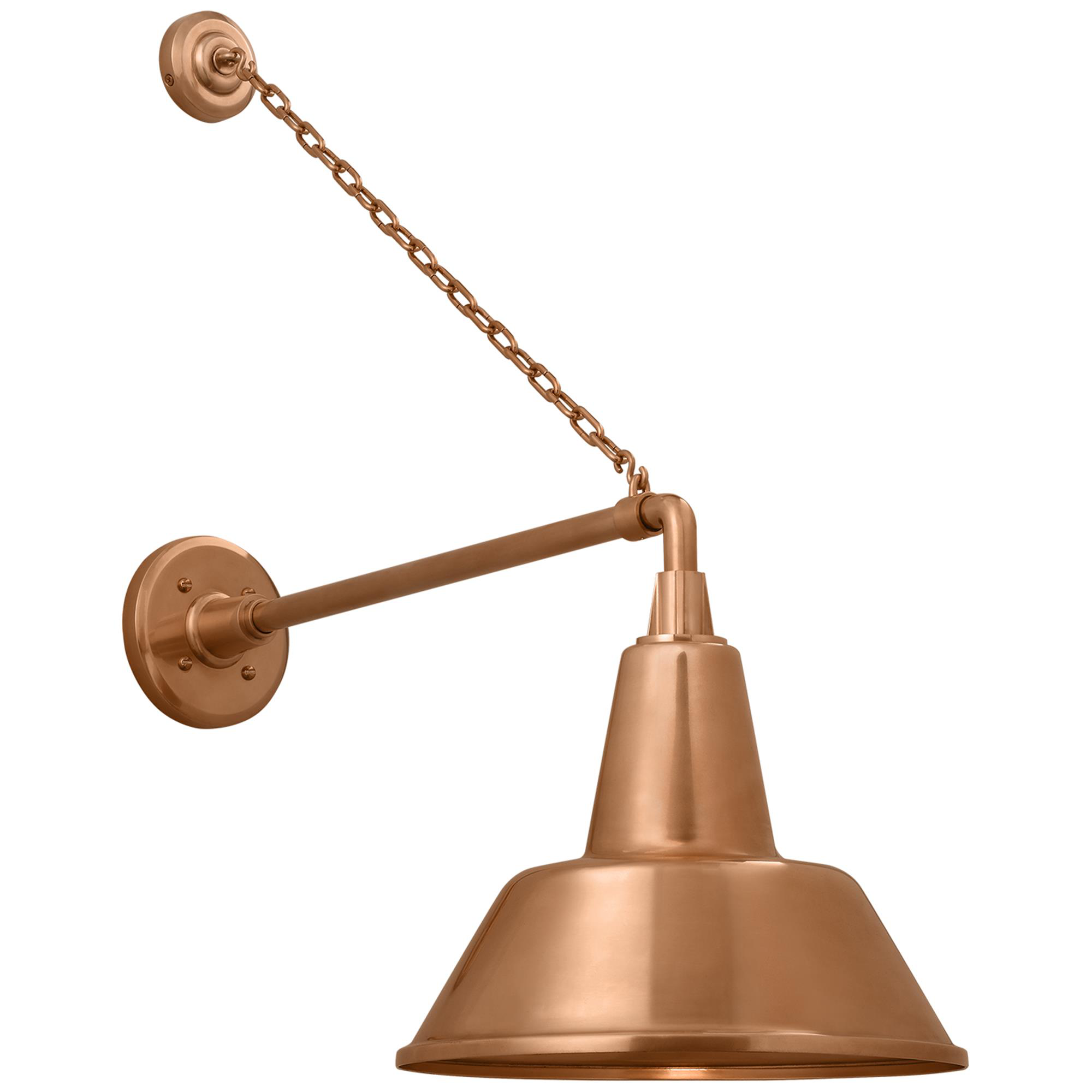 Shown in Soft Copper finish and Copper shade
