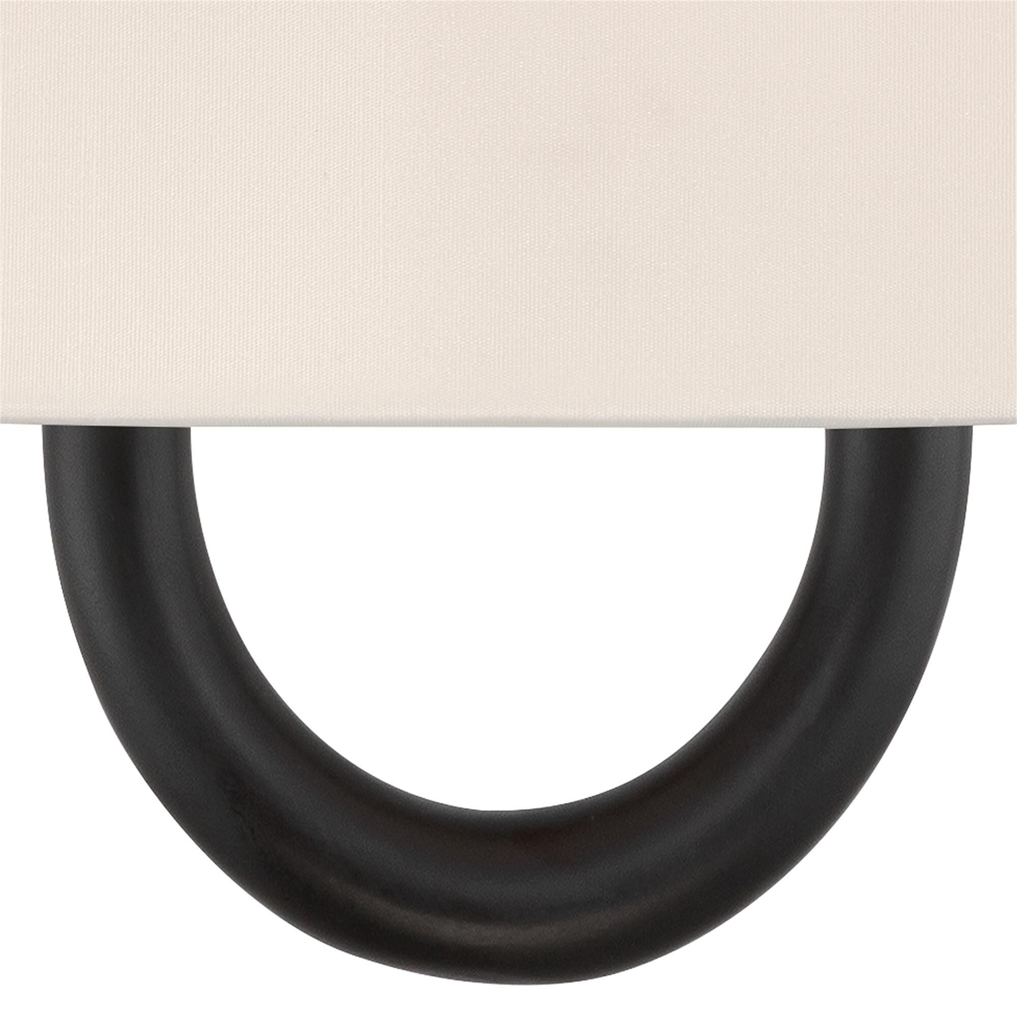 Shown in Vibrant Gold finish and Fabric glass and Fabric shade