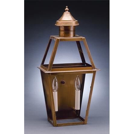 Uxbridge 21 Inch Tall 2 Light Outdoor Wall Light by Northeast Lantern