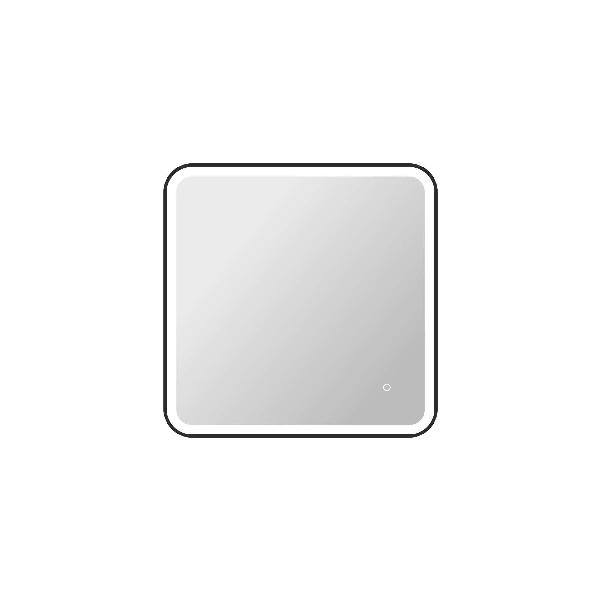 Harmoni 30 Inch Rectangular LED Lighted Mirror by Elegant Decor