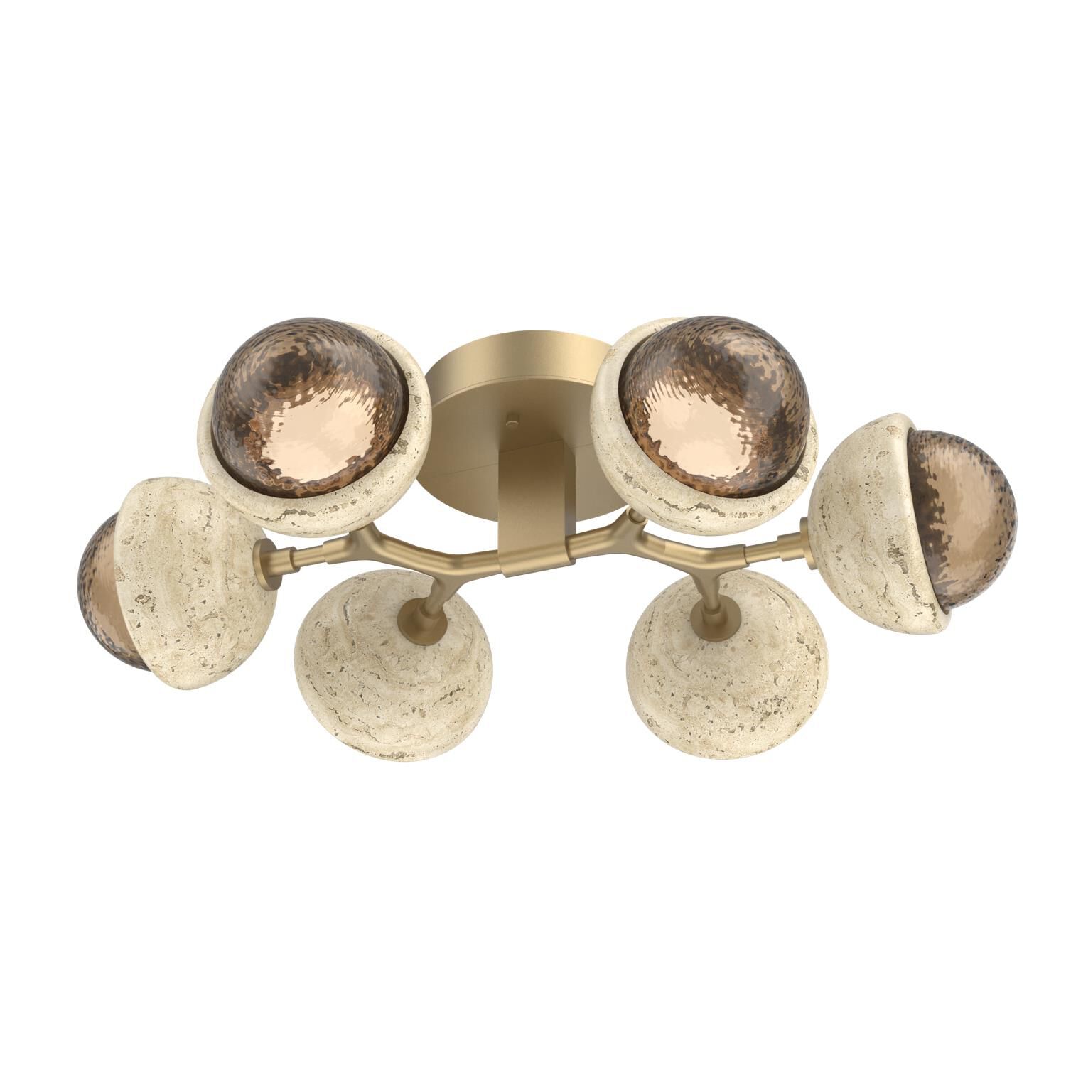 Levi Wilson Cabochon 27 Inch Flush Mount by Hammerton Studio
