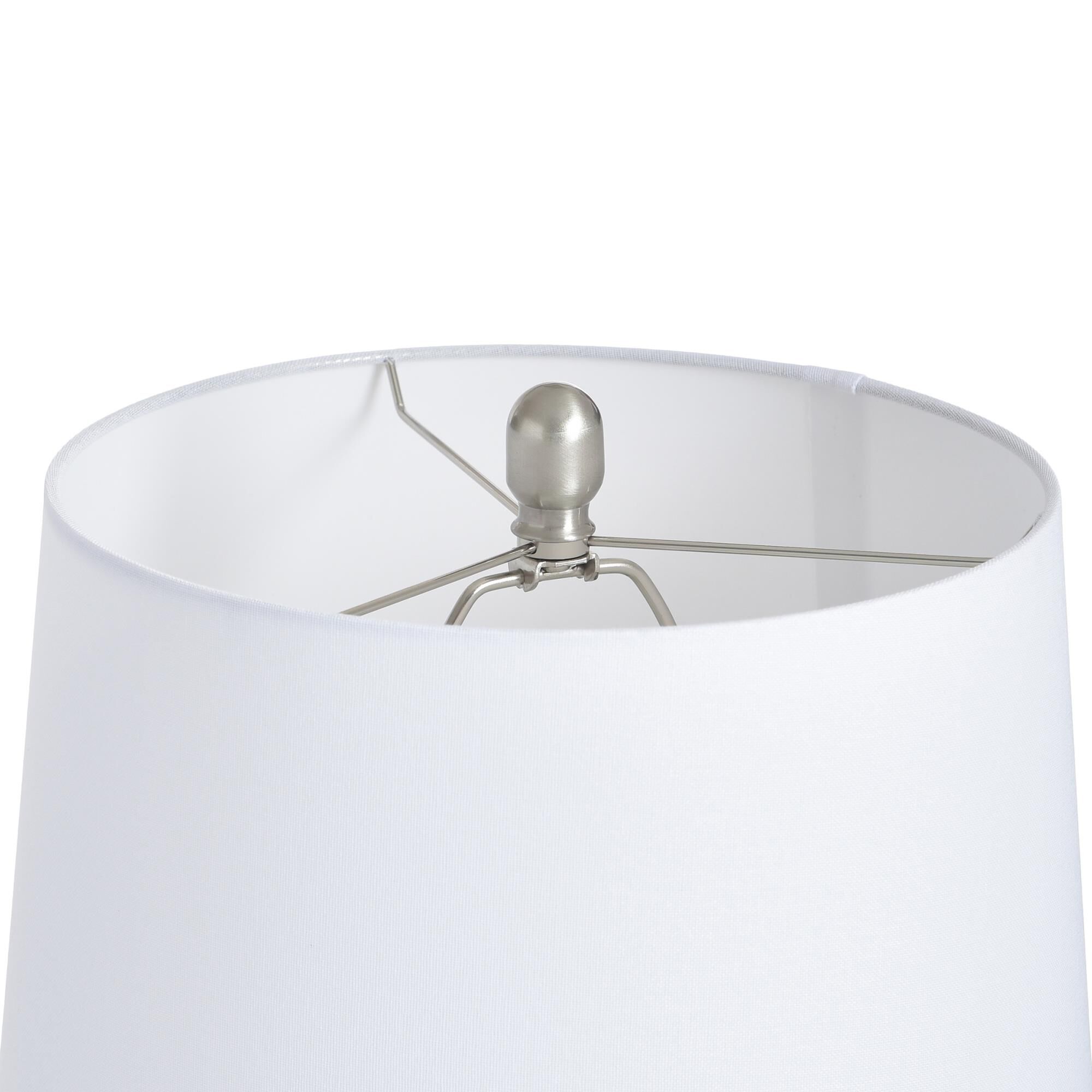 Shown in Silver Wash, Off White finish