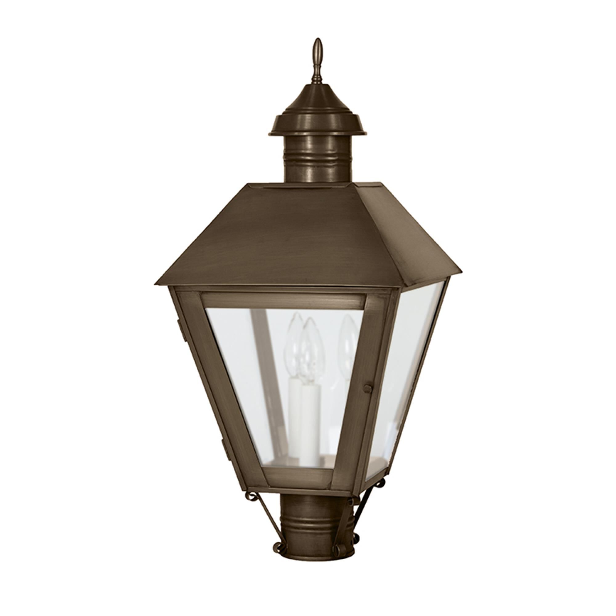 Boston 27 Inch 3 Light Outdoor Post Lamp,