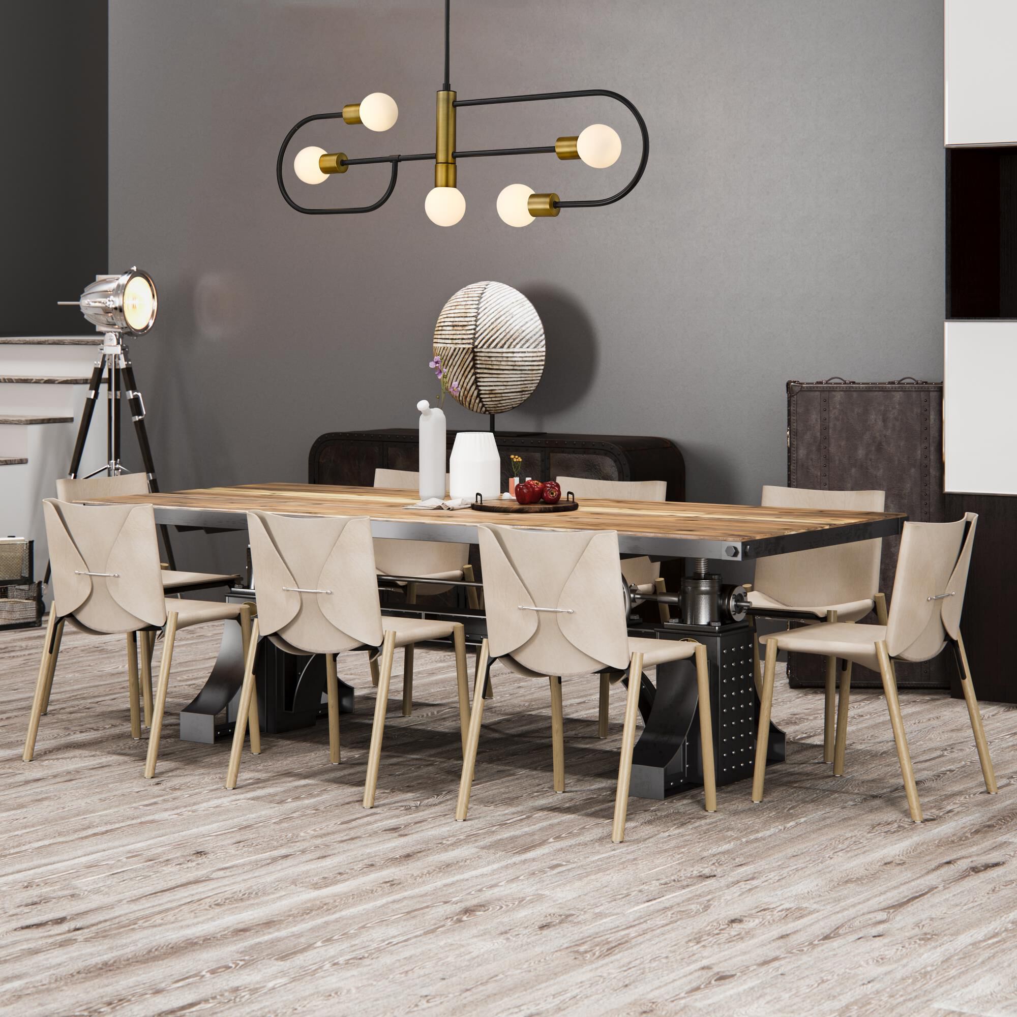 Neutra 44 Inch 5 Light Linear Suspension Light by Z-Lite