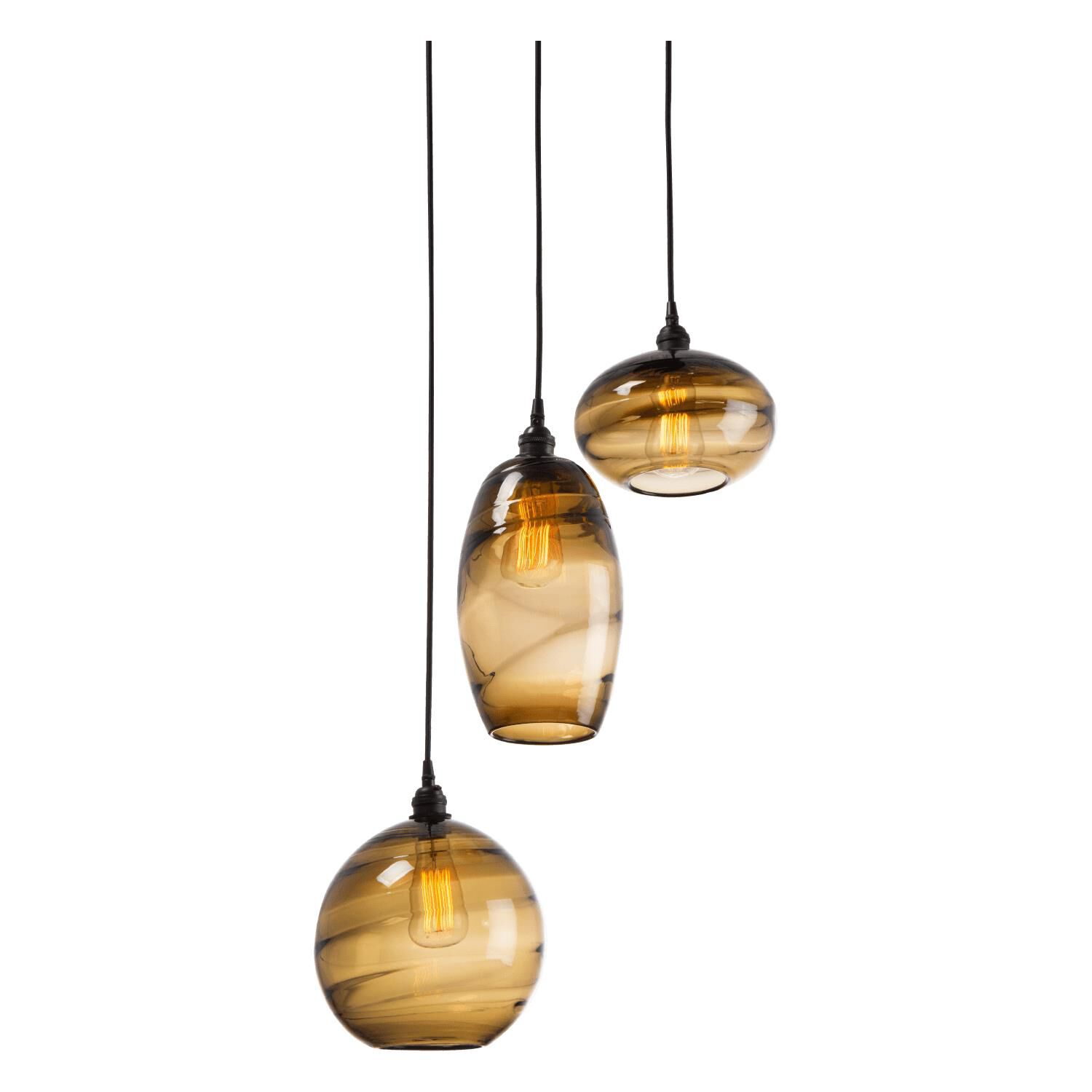 Misto 21 Inch 3 Light Multi Light Pendant by Hammerton Studio