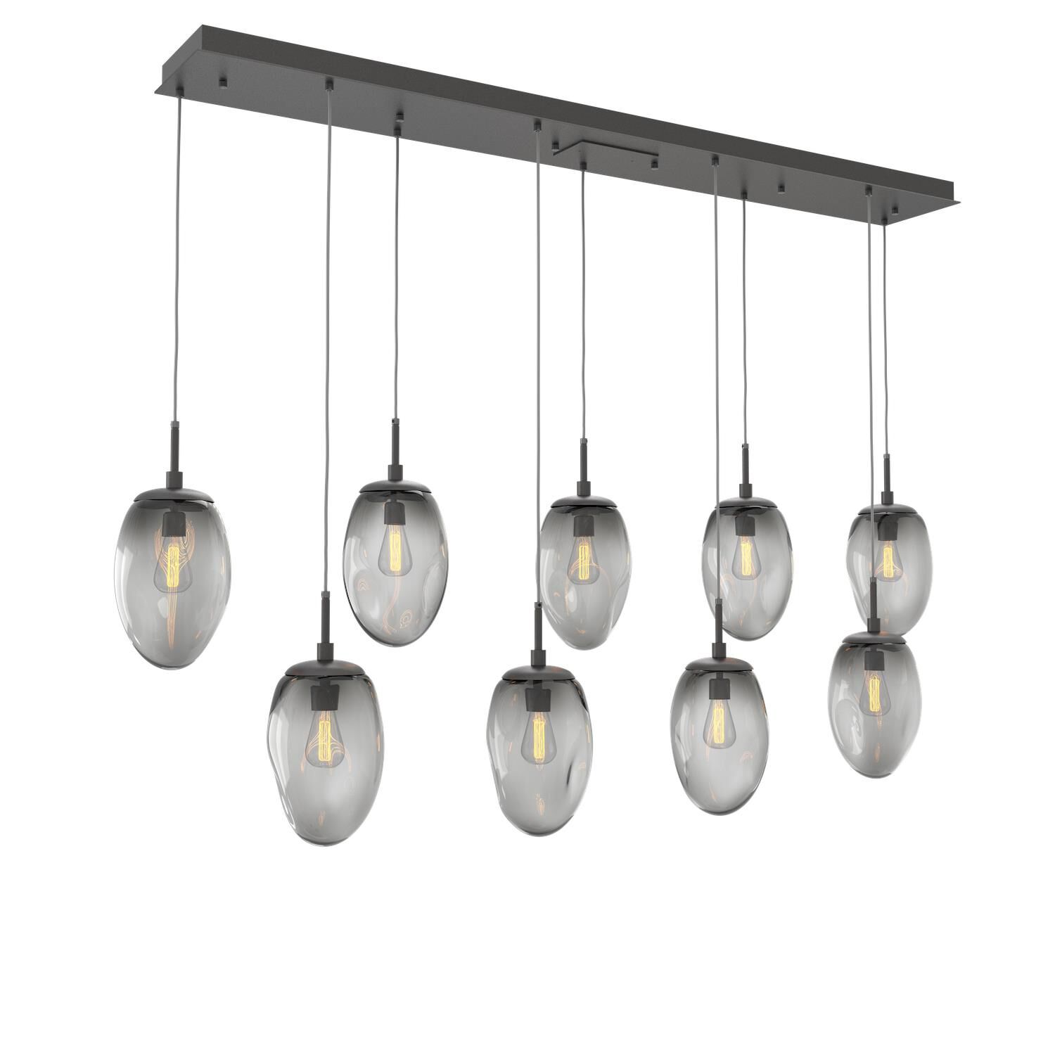 Levi Wilson Nebula 68 Inch 9 Light Linear Suspension Light by Hammerton Studio