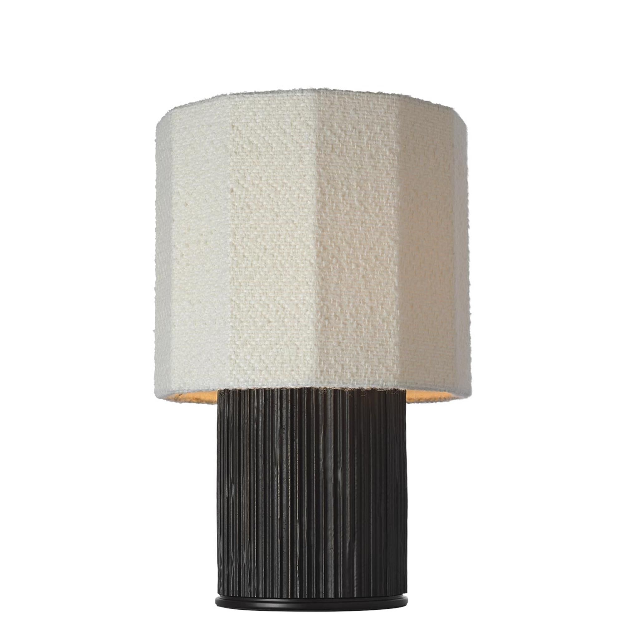 Shown in Ridged Carbon finish and Decorative Boucle shade