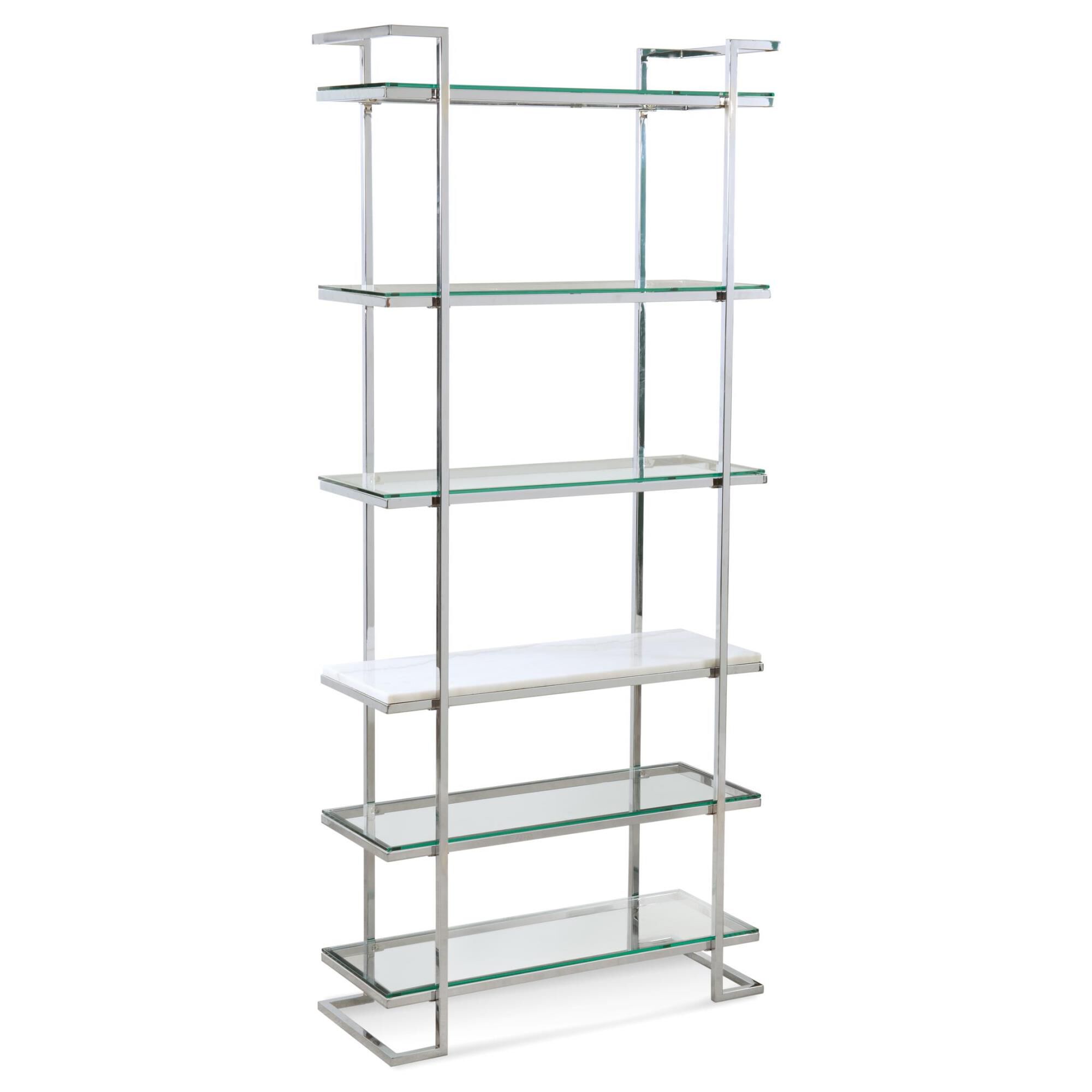 Shown in Chrome-White Marble finish