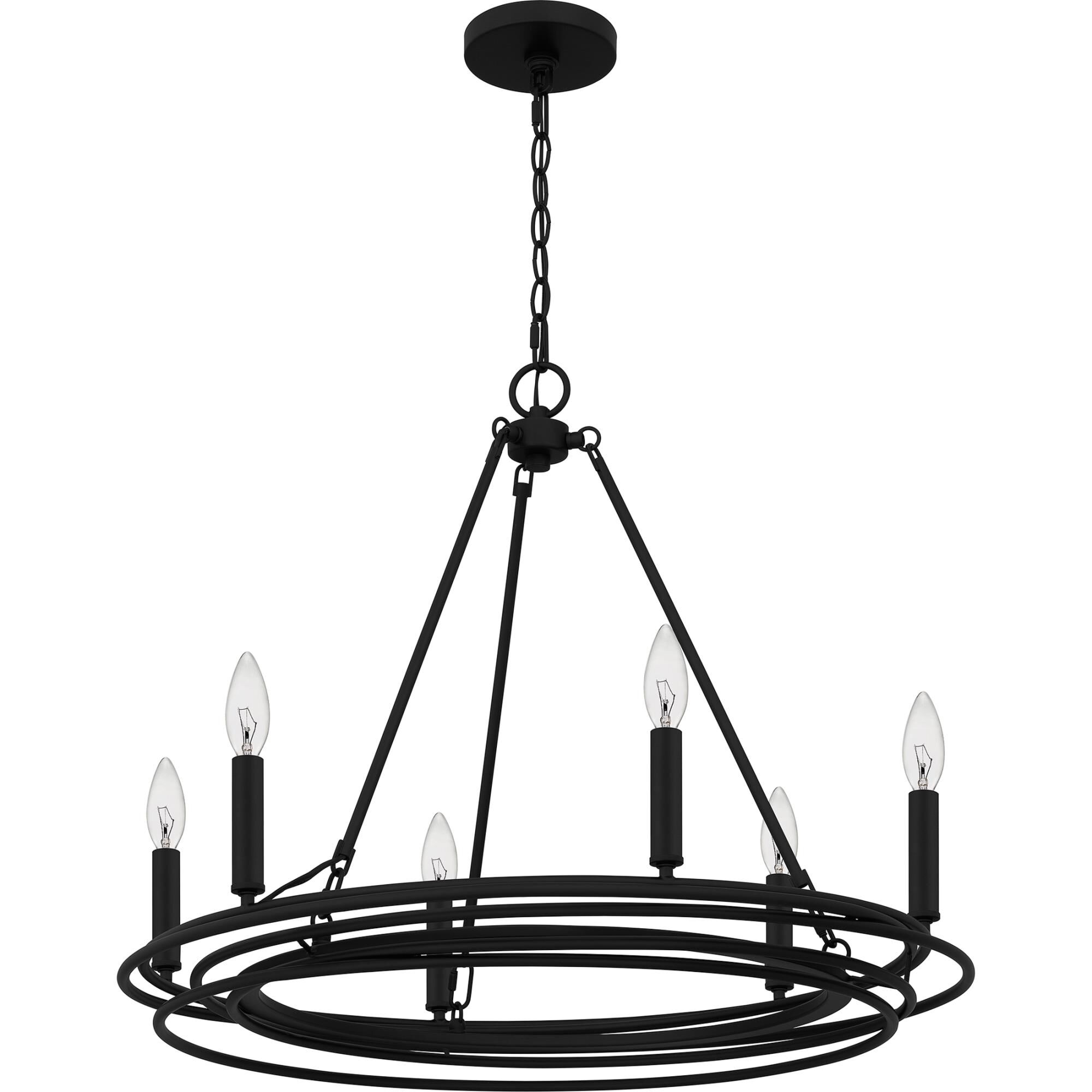 Calliope 26 Inch 6 Light Chandelier by Quoizel