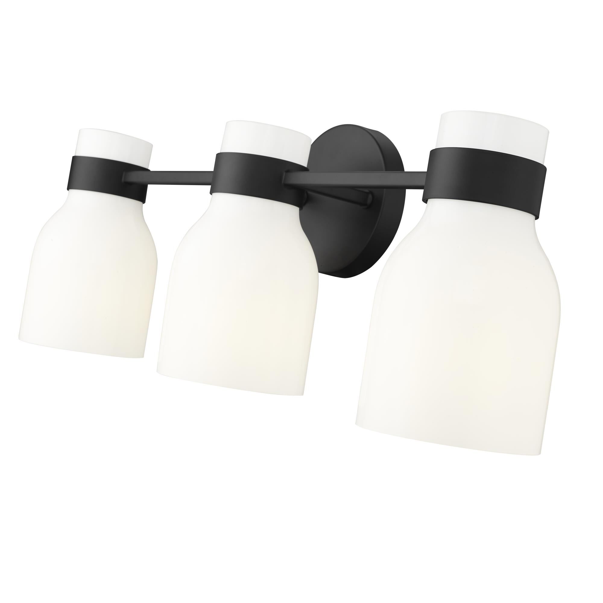 Shown in Matte Black finish and Opal Shiny glass