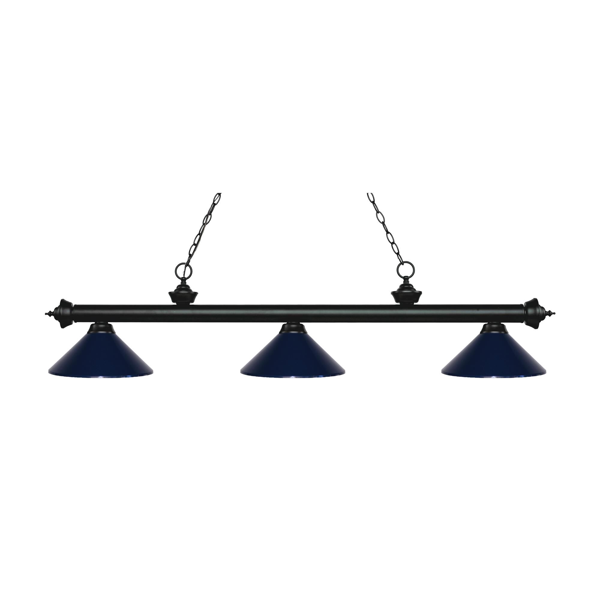Shown in Matte Black finish and Steel glass and Steel shade
