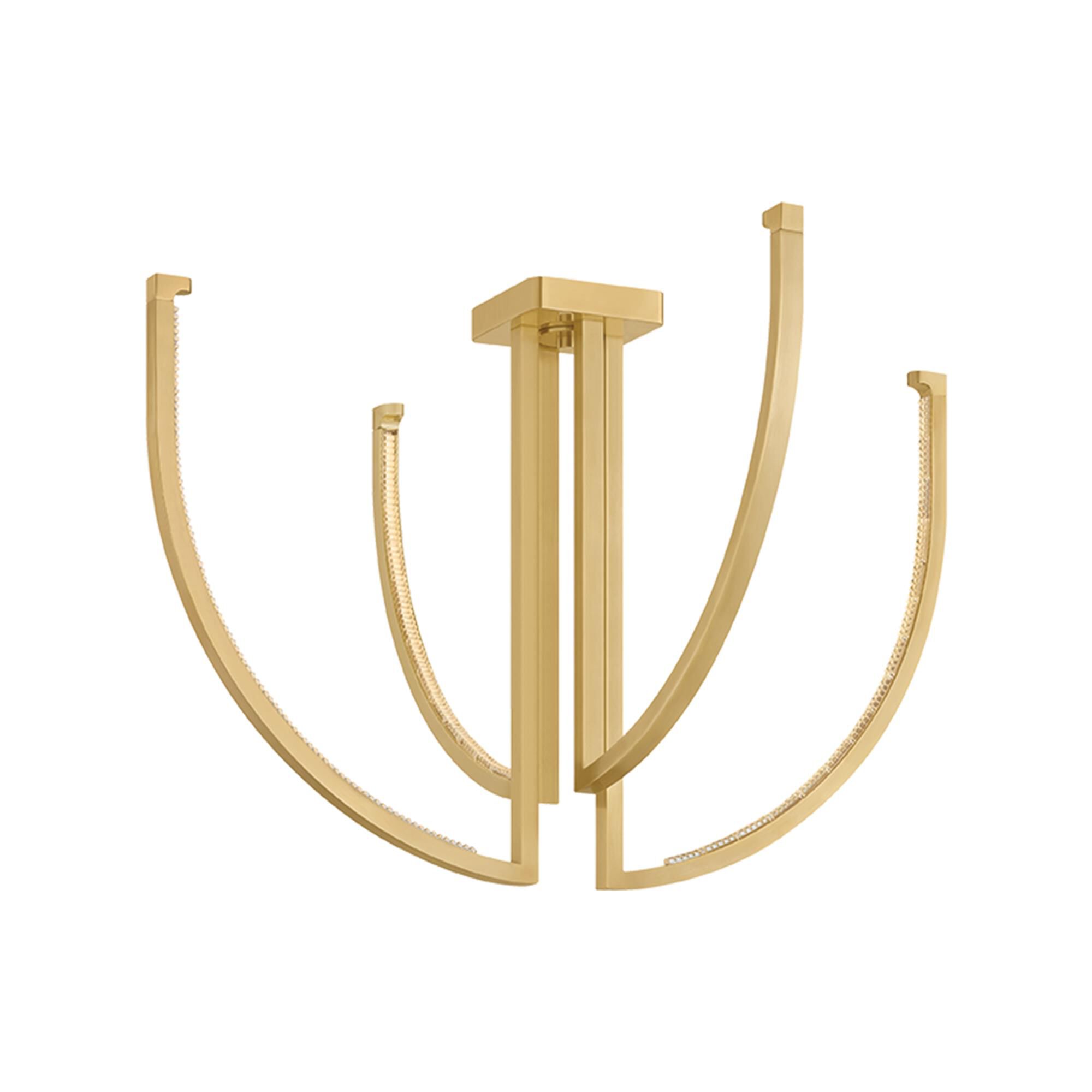 Frankfurt 36 Inch Semi Flush Mount by Corbett Lighting