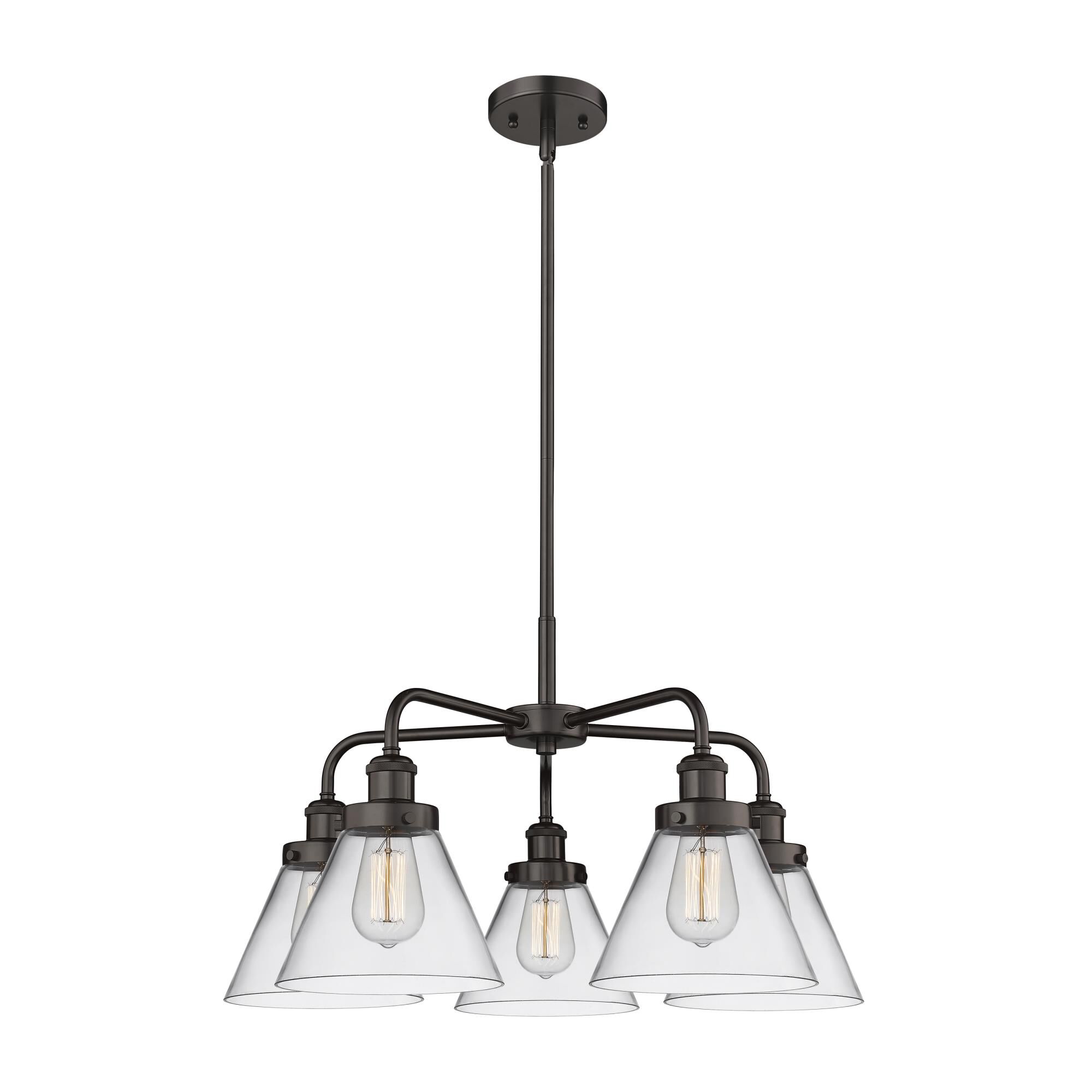 Bruno Marashlian Cone 25 Inch 5 Light Chandelier by Innovations Lighting