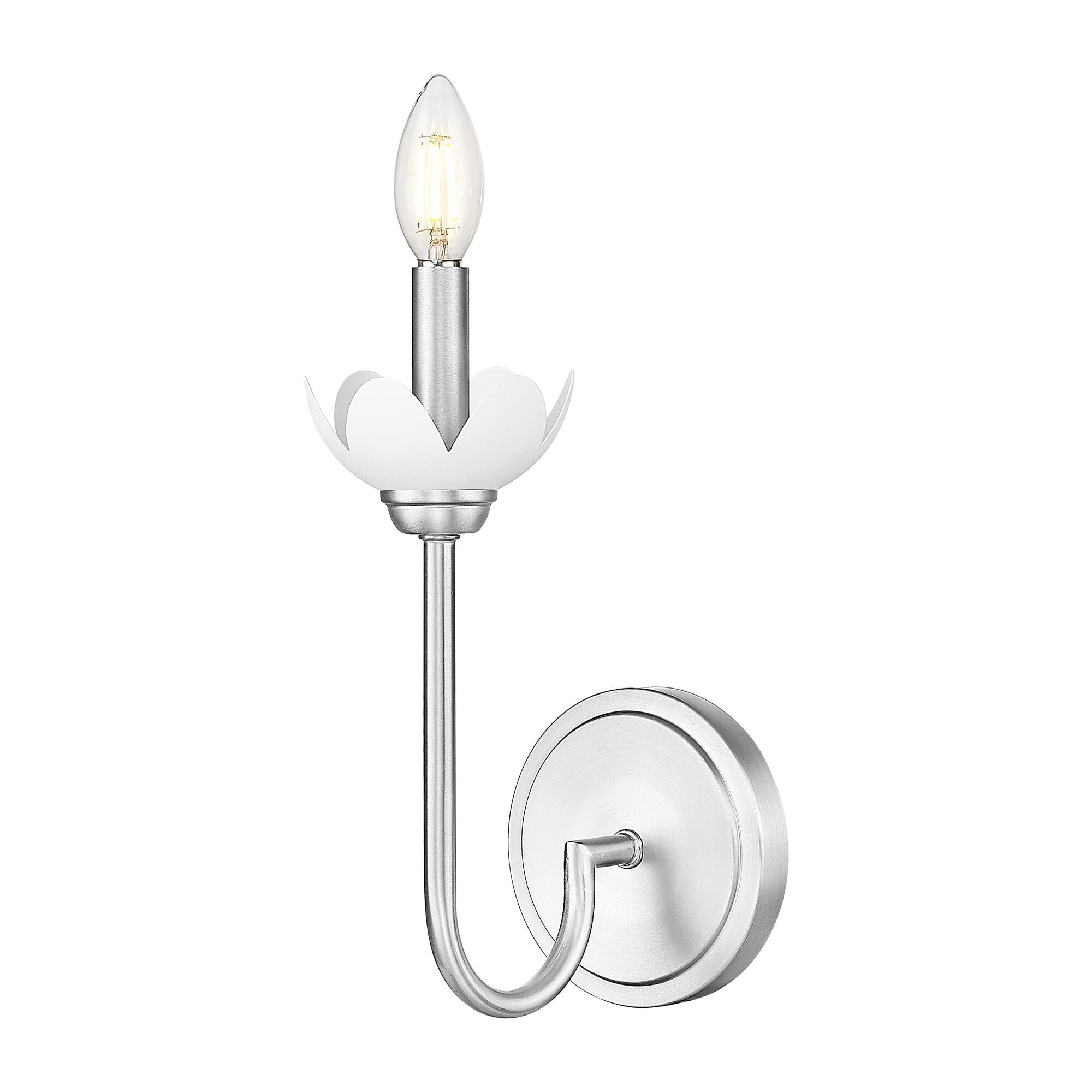 Shown in Brushed Nickel finish and Clear Ribbed glass and Clear Ribbed shade