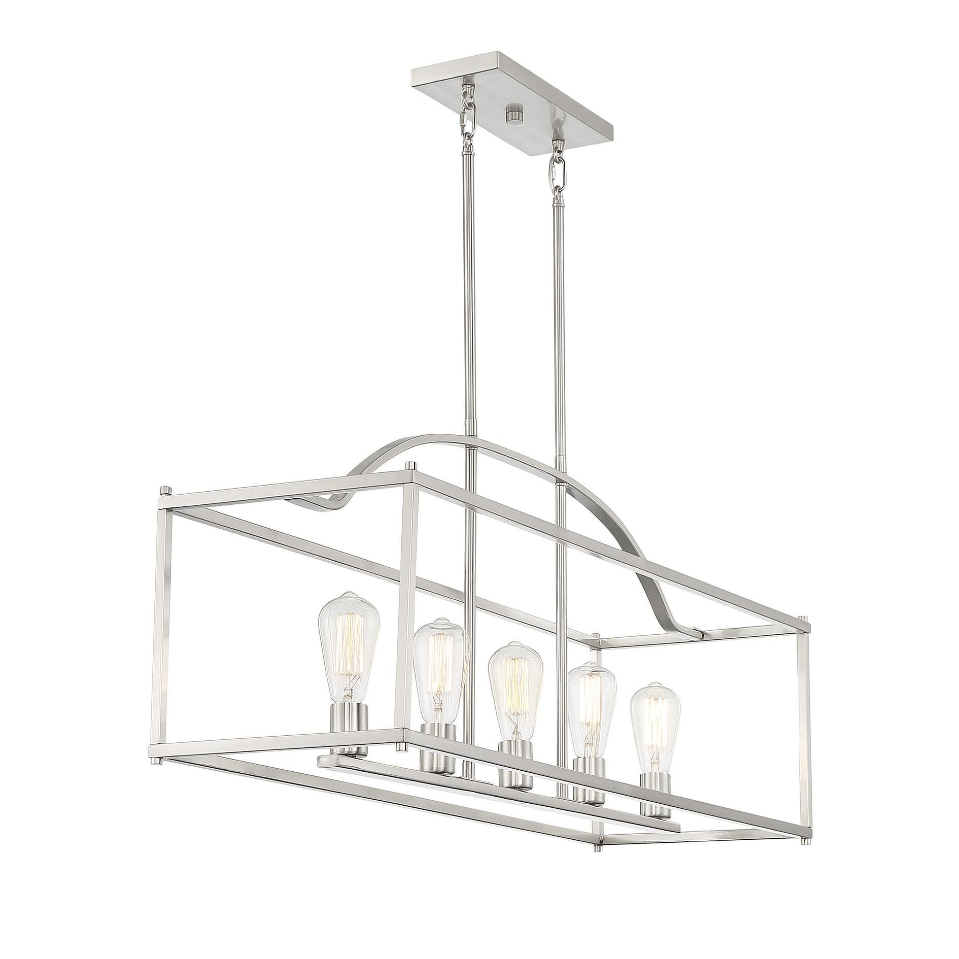 Palladian 38 Inch 5 Light Linear Suspension Light by Savoy House