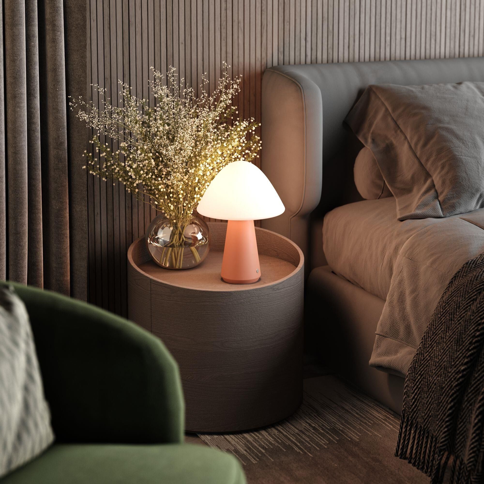 Kibun Mushroom 16 Inch Table Lamp by Bulbrite