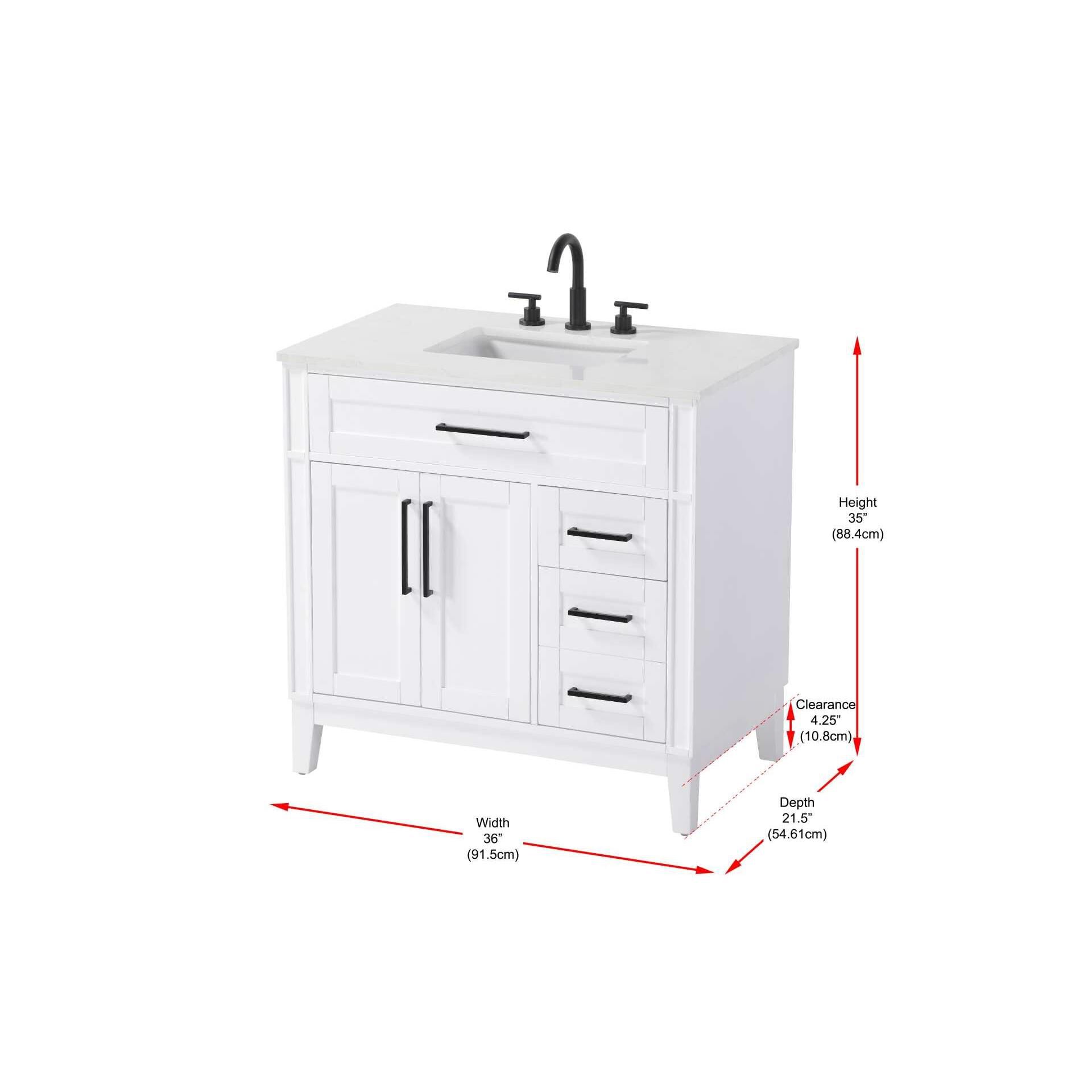 Shown in White finish